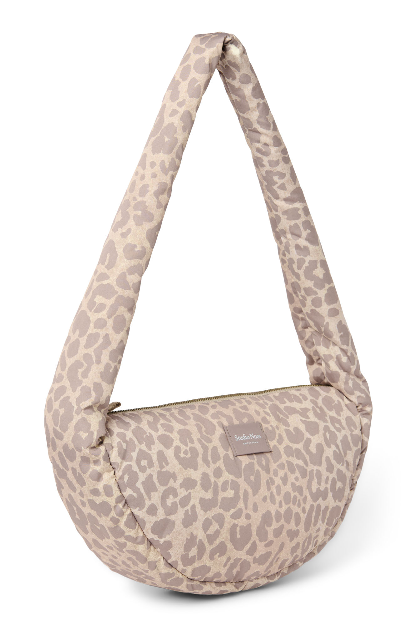 Studio Noos Puffy Mini Crossbody Bag Beige Leopard