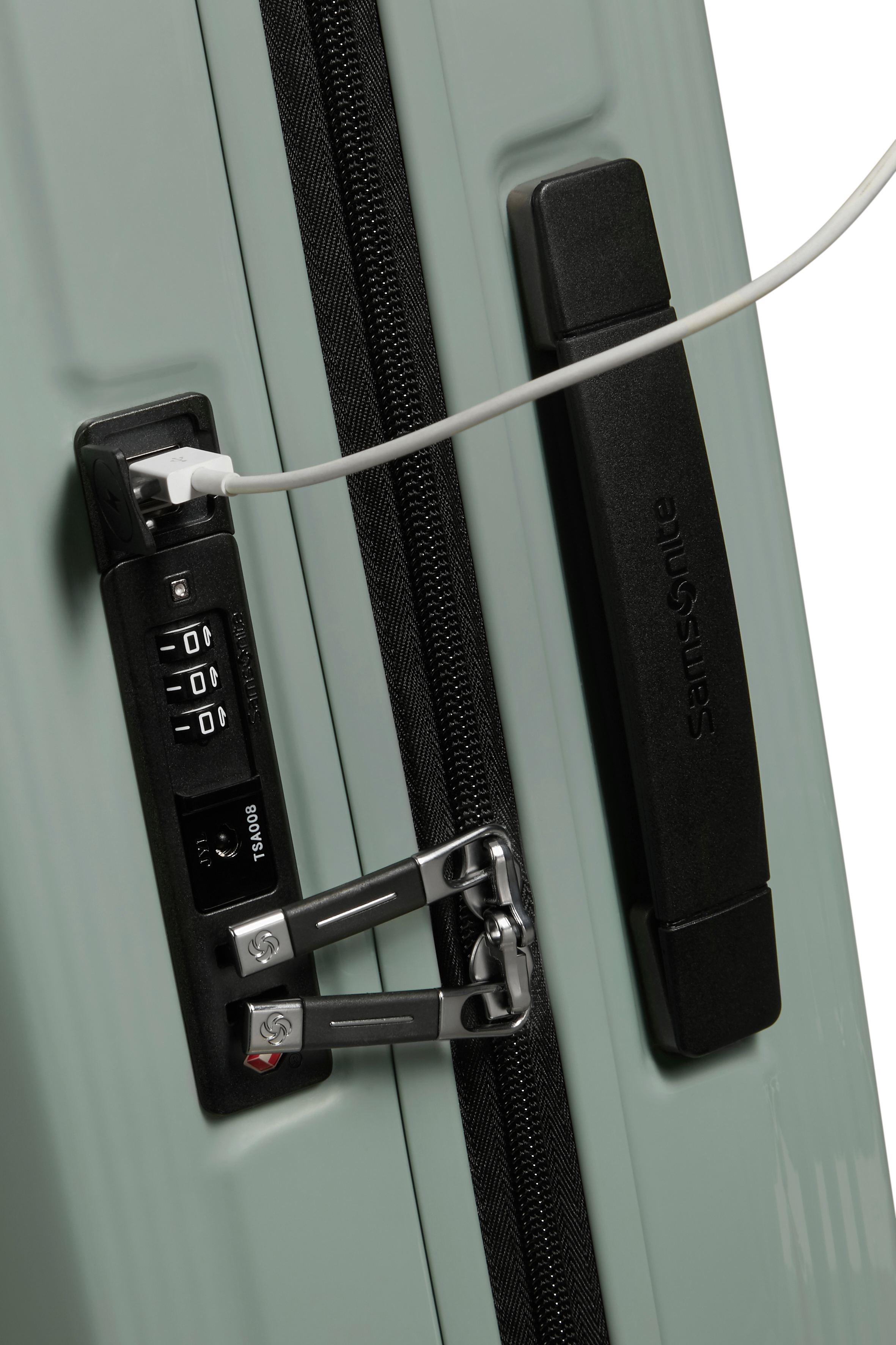 Samsonite Trolley Nuon 55cm metallic mineral green