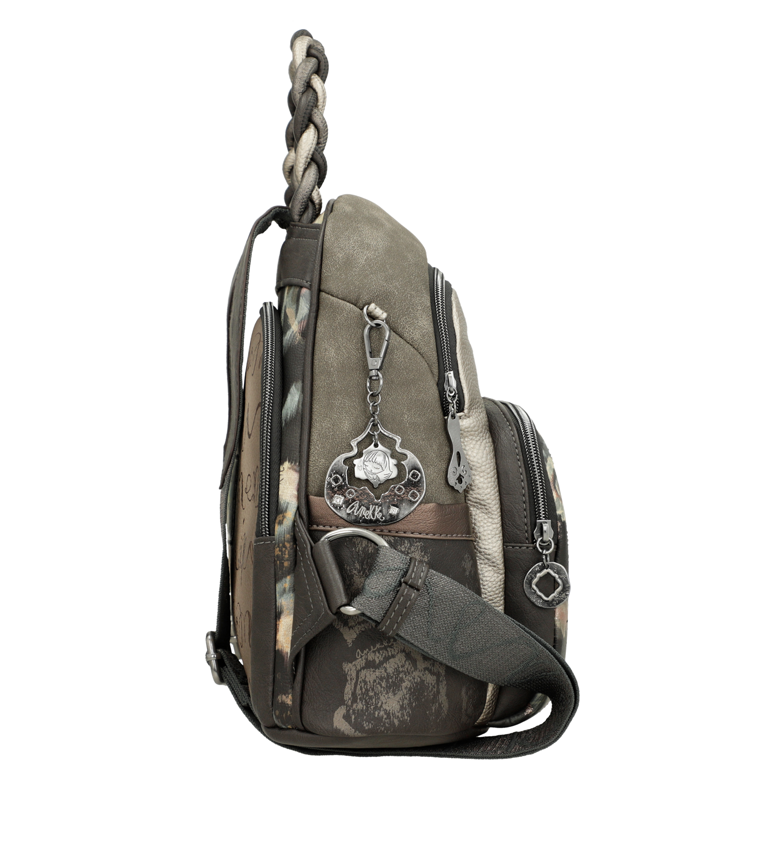Anekke Rucksack geflochtener Griff Manifesto