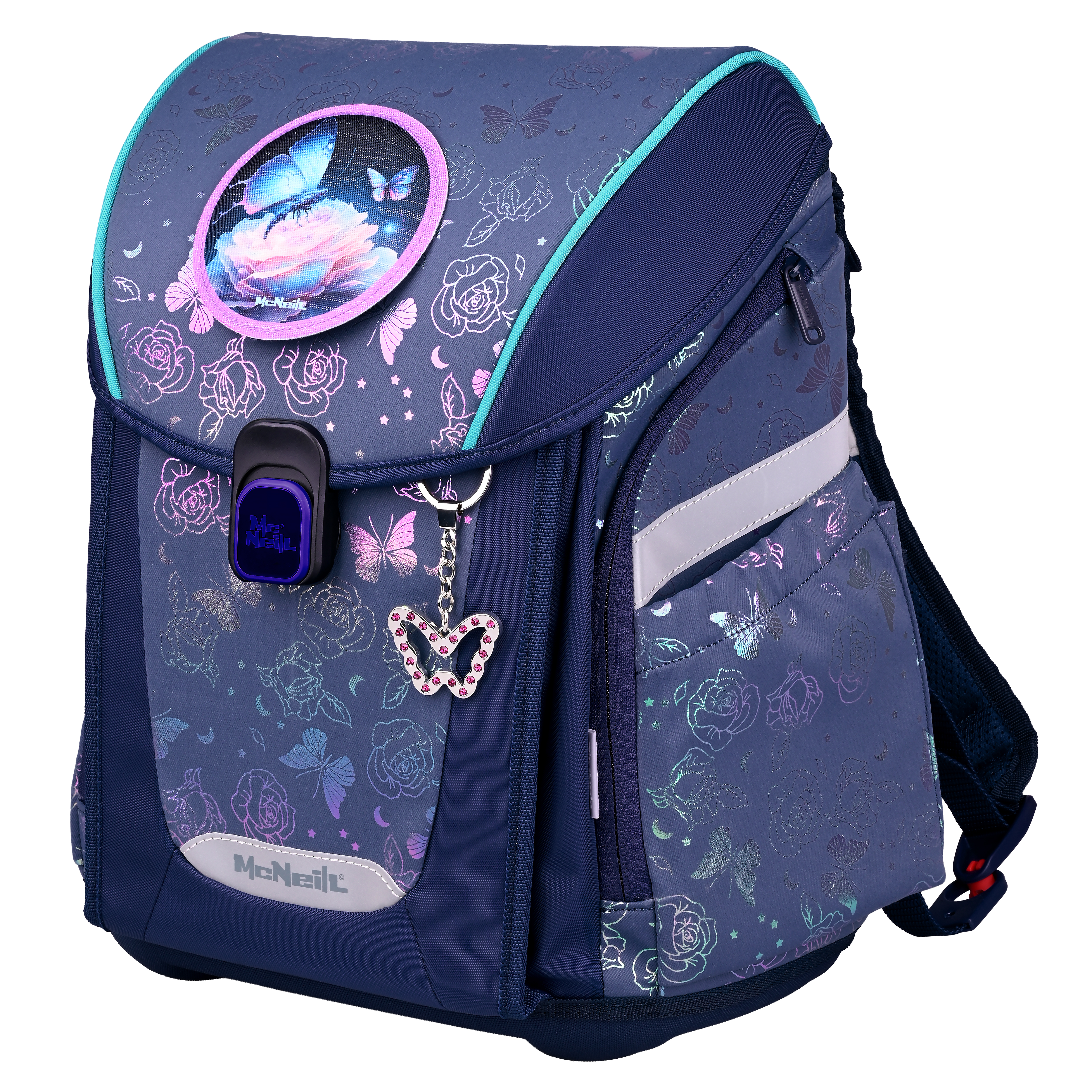 McNeill Schulranzen-Set Primo Roses 9-teilig 