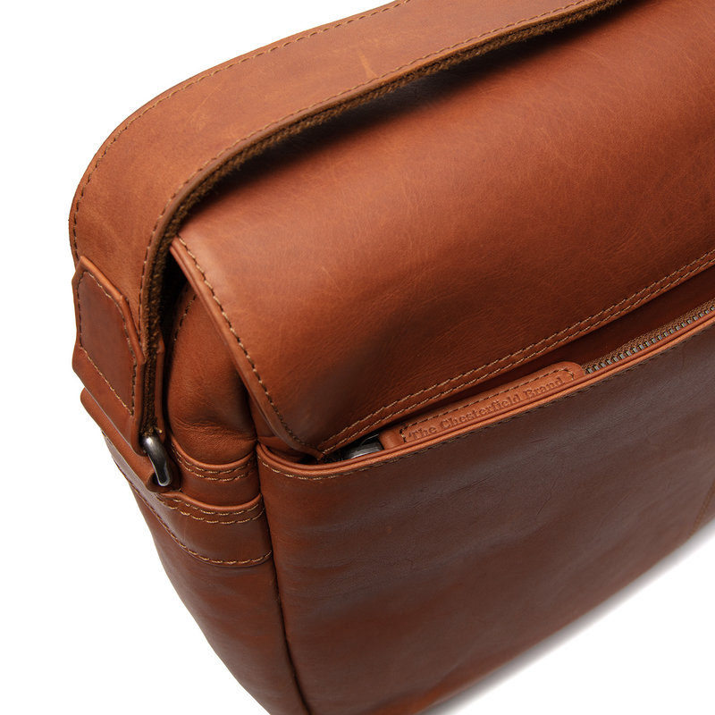 Chesterfield Leder Laptoptasche Richard cognac