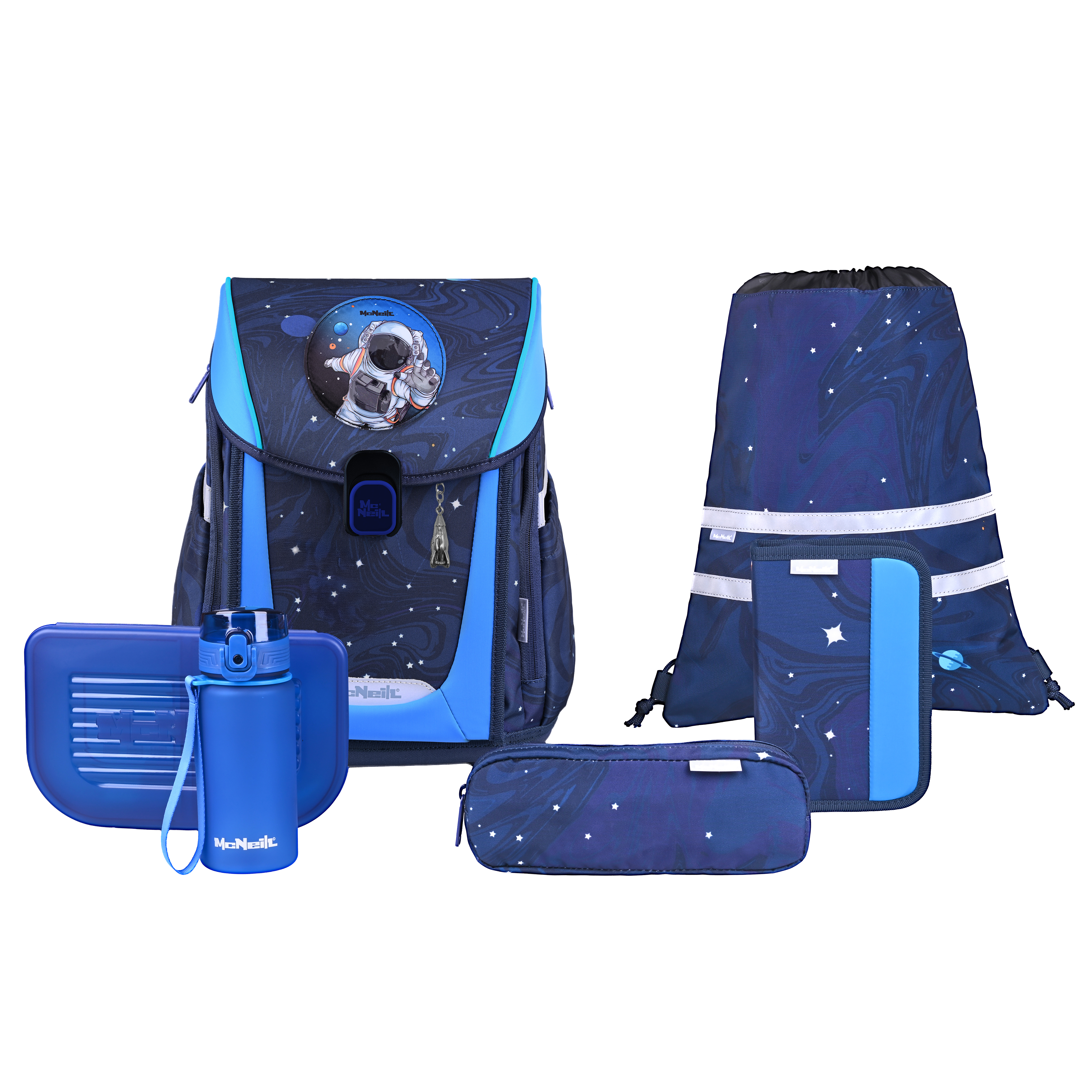 McNeill Schulranzen-Set Primo Space 9-teilig 