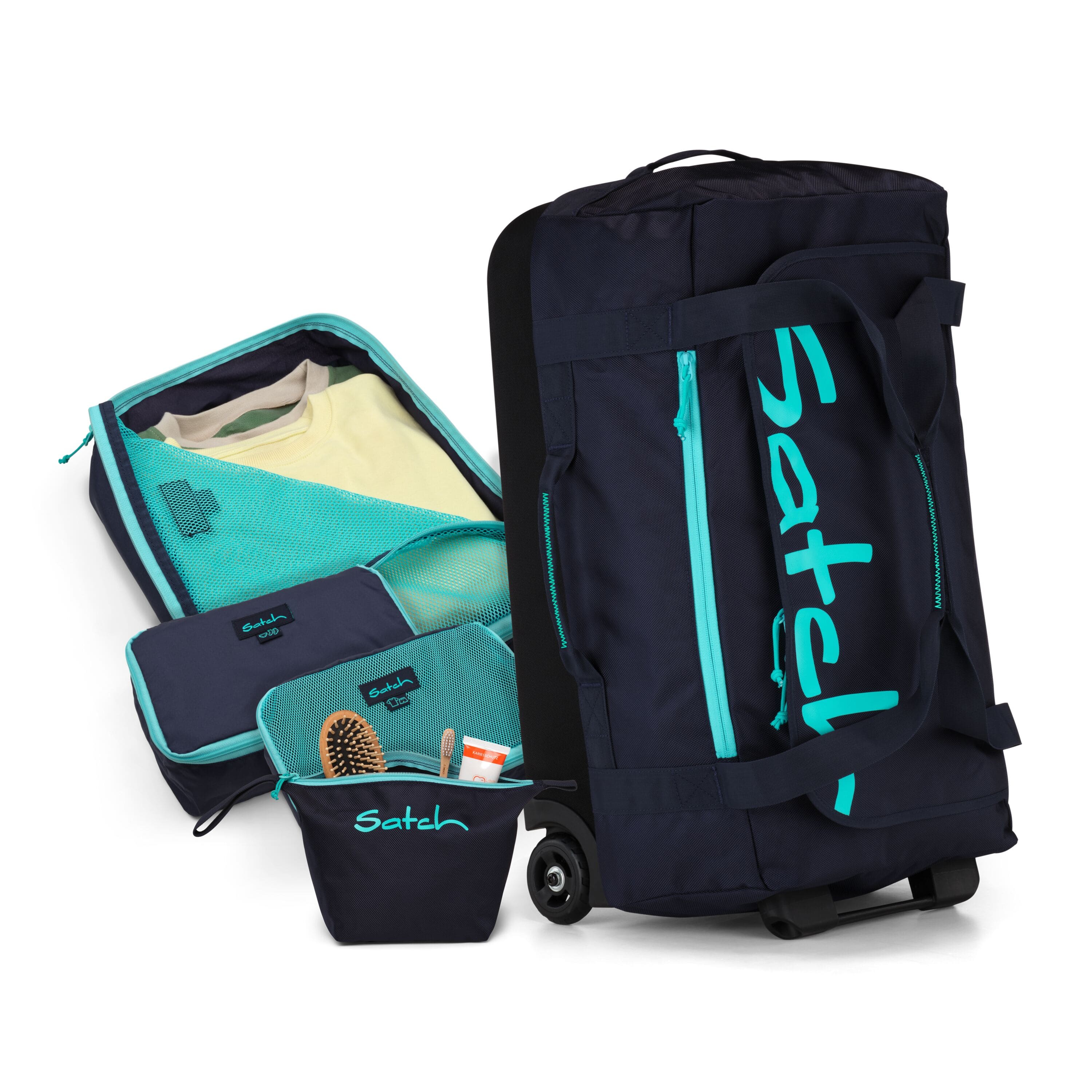 Satch Reisetasche Set Quest Jet Mint