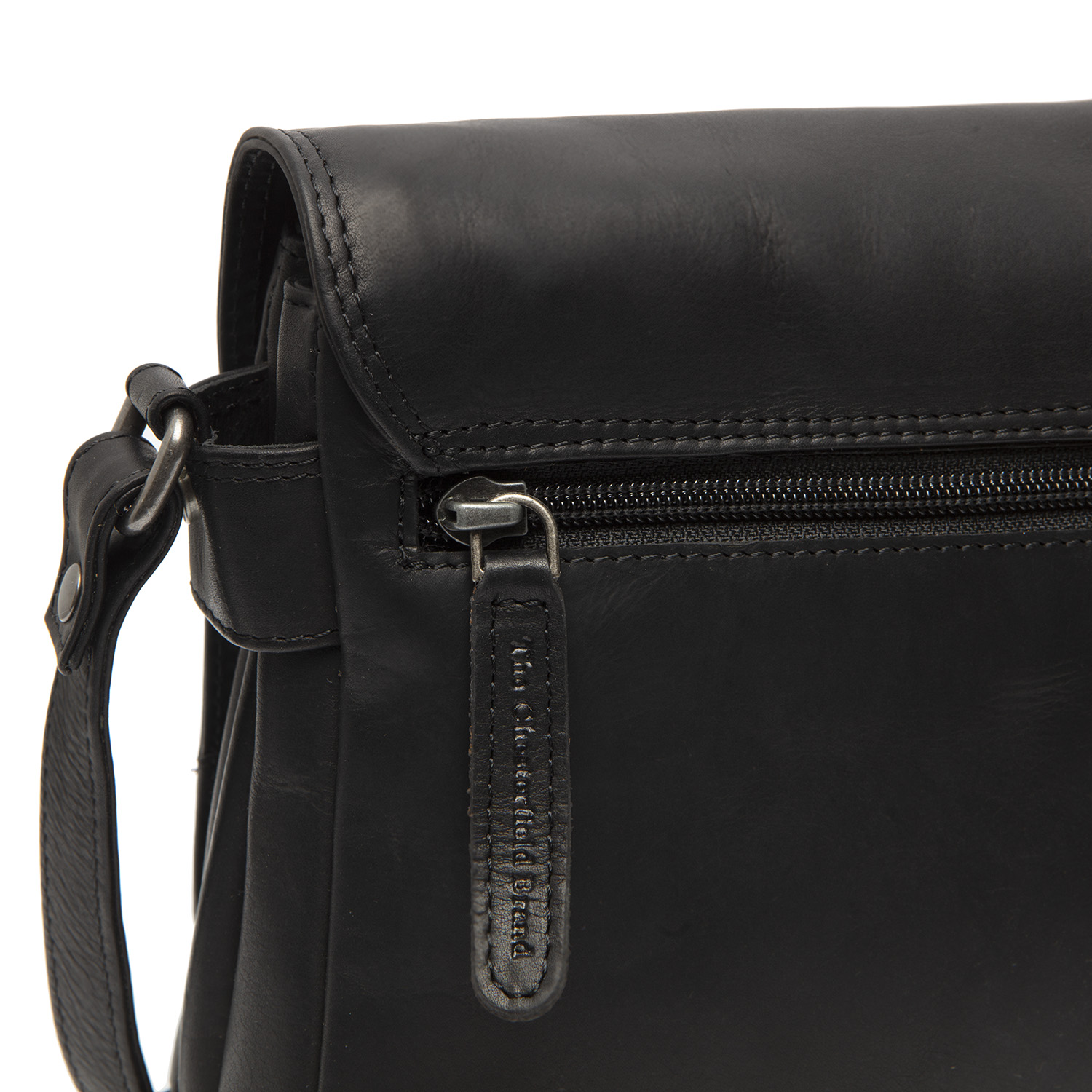 Chesterfield Leder Umhängetasche Reston schwarz