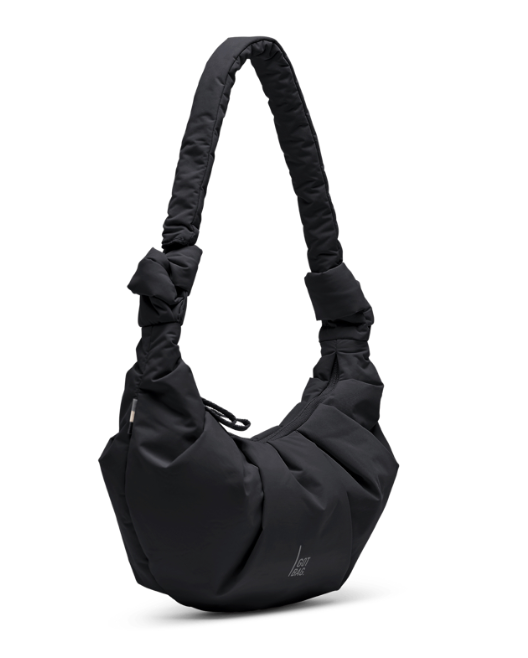GOT BAG Pleat Moon Bag small black monochrome