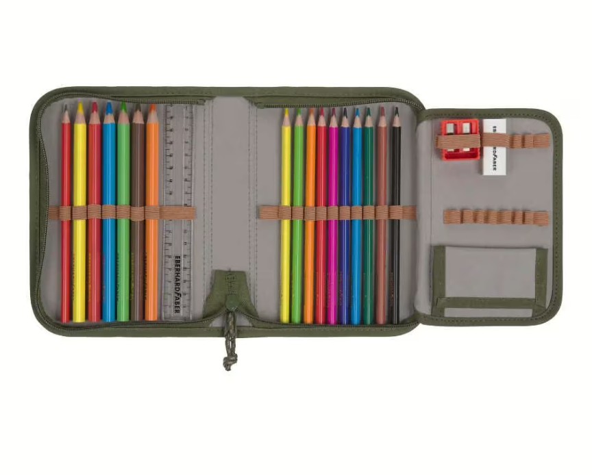 Lässig Schulranzen Set 7-teilig Flexy-Unique olive