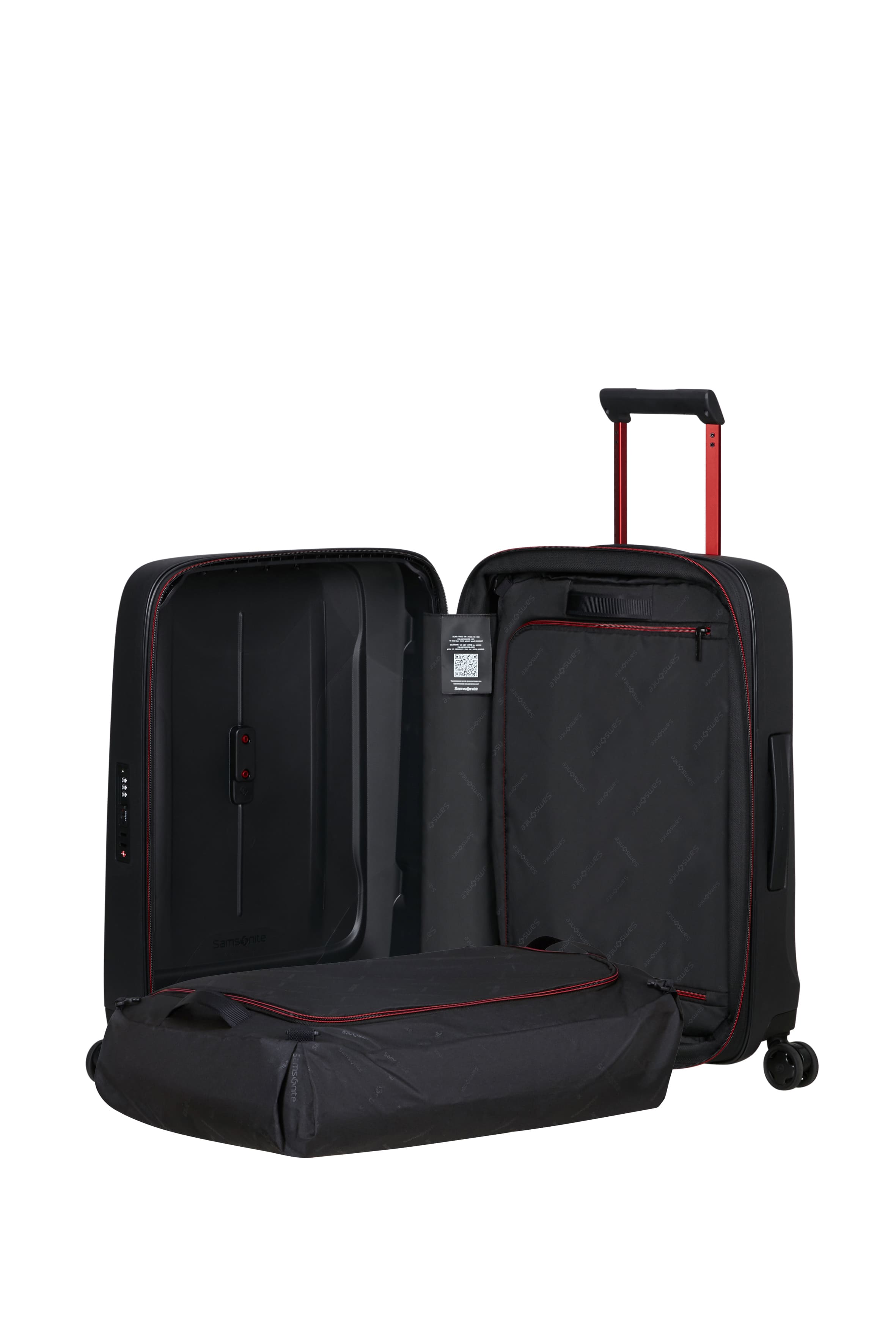 Samsonite Trolley Essens 55 cm Zip charcoal/red