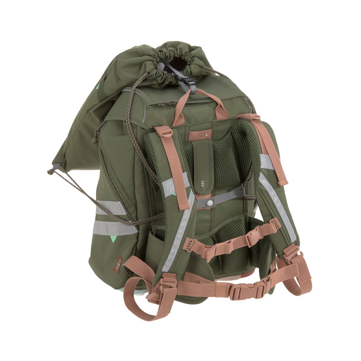 Lässig Schulranzen Set 7-teilig Flexy-Unique olive