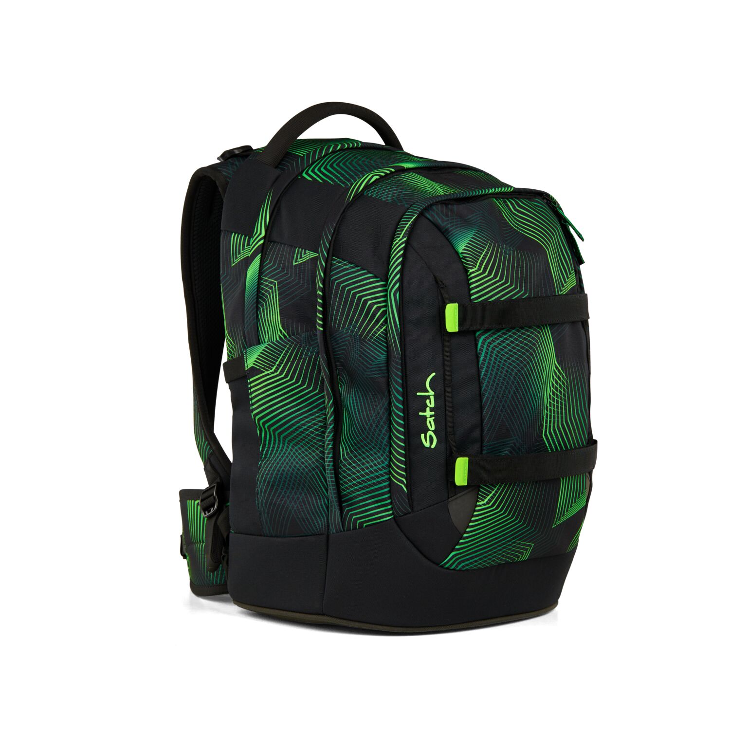 Satch Pack Schulrucksack Seismic Green 2025