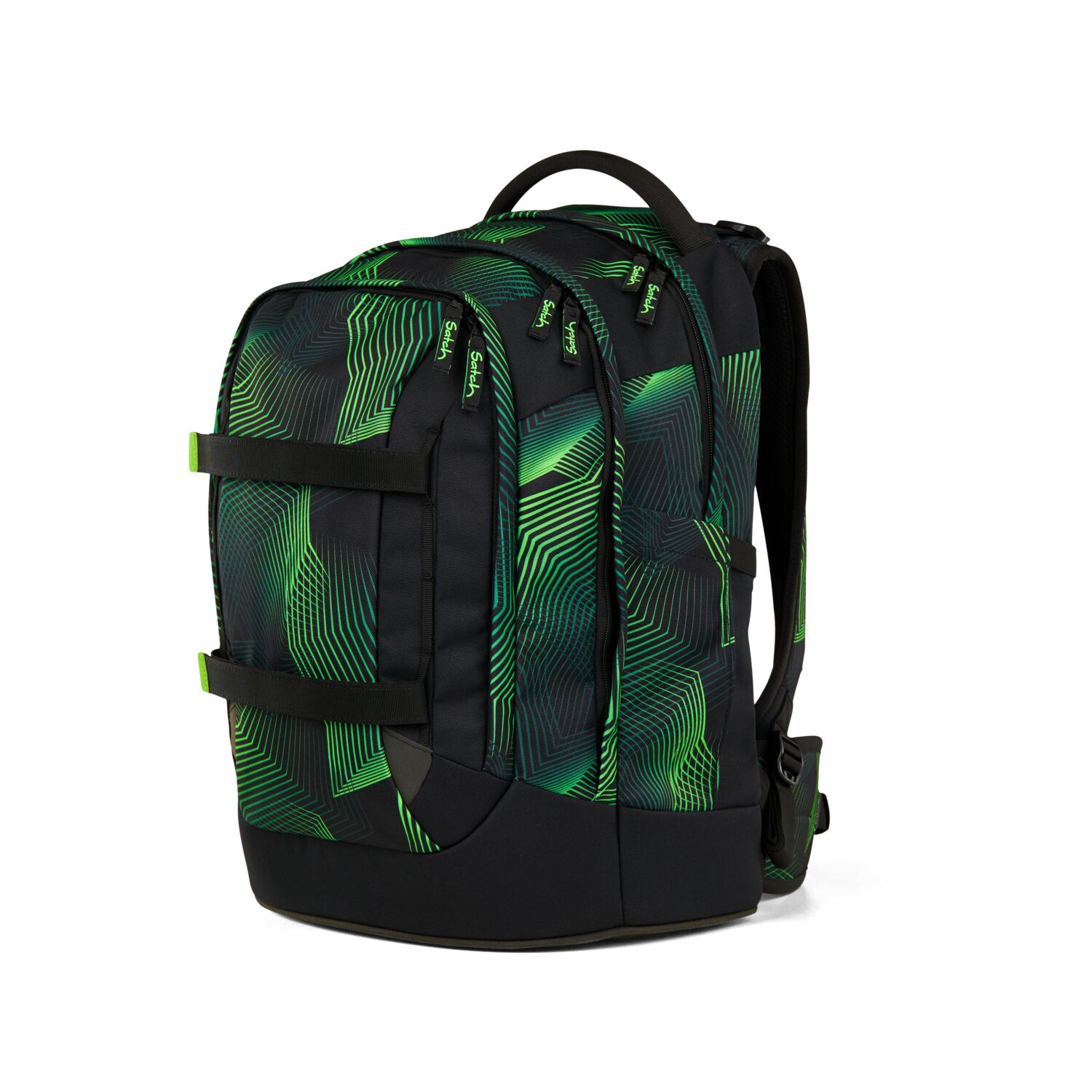 Satch Pack Schulrucksack Seismic Green 2025