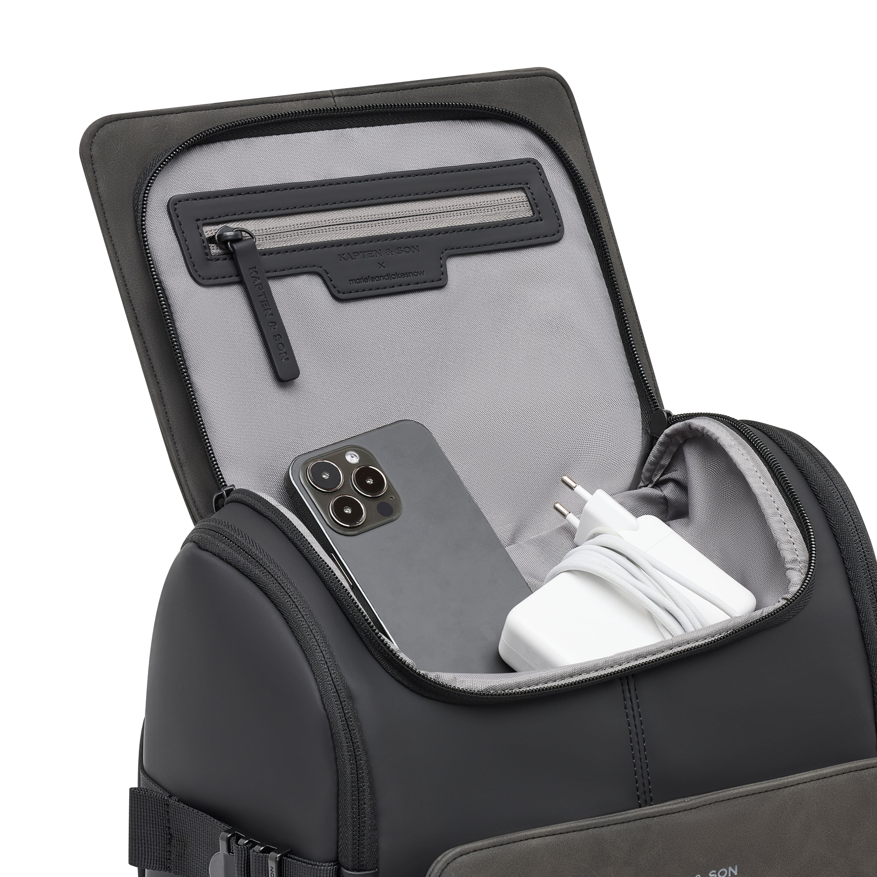 Kapten & Son Rucksack Bali Medium by Mariefeandjakesnow All Black