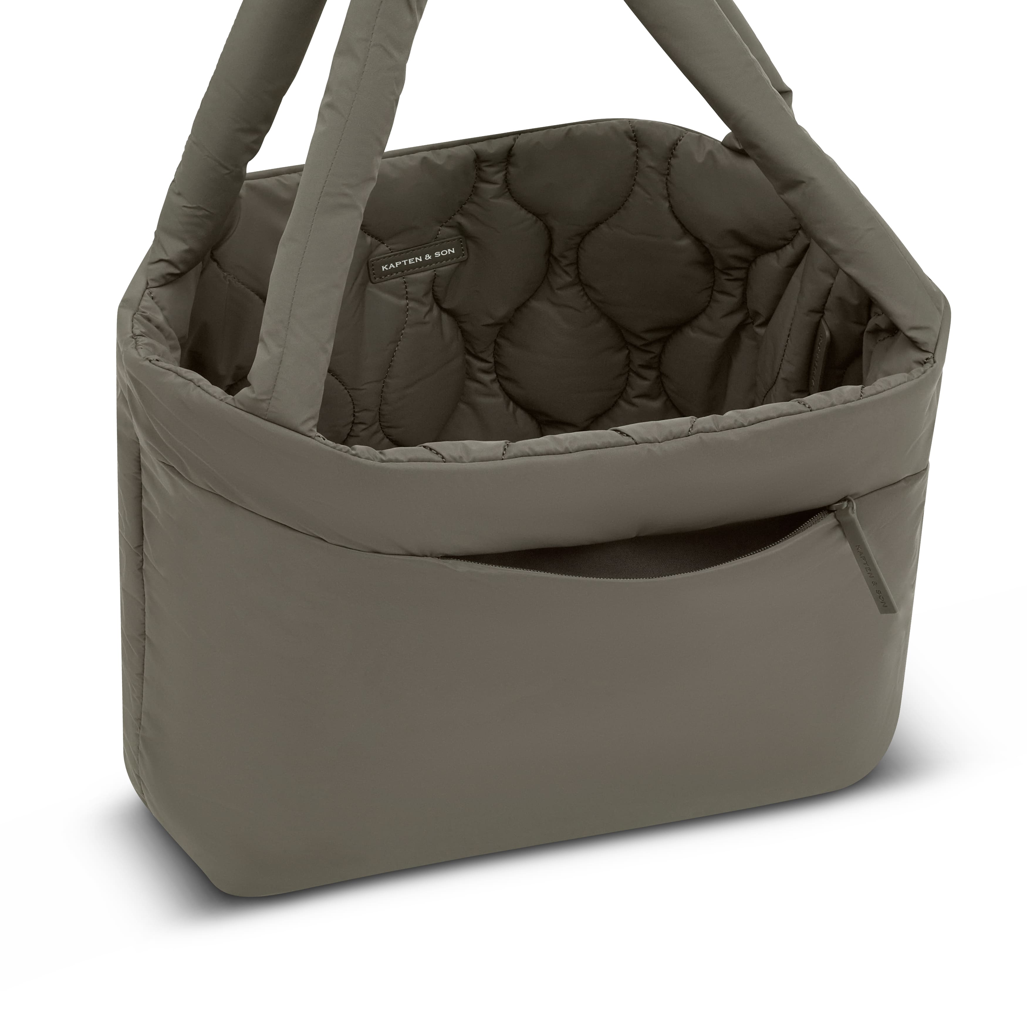 Kapten & Son Norva 2in1 Shopper quilted khaki Kapten & Son Norva 2in1 Shopper quilted khaki