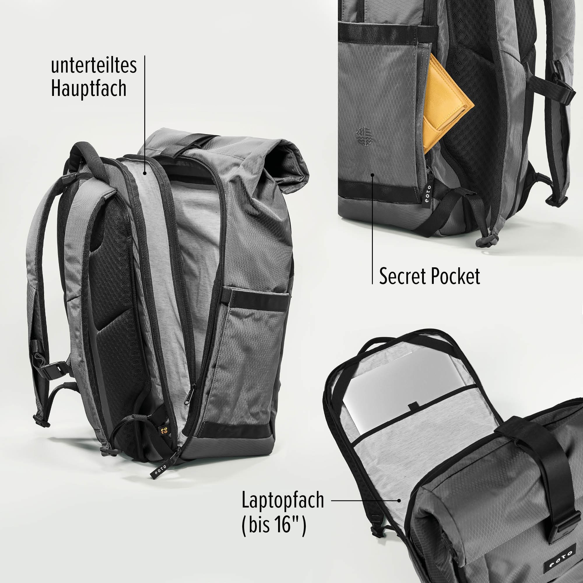 eoto Rucksack ROLLY32 schwarz