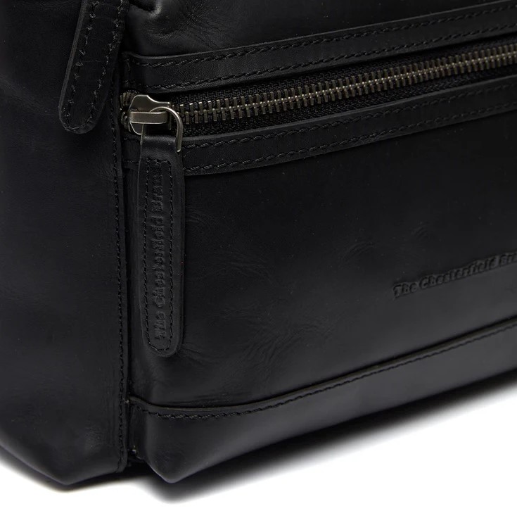 Chesterfield Leder Umhängetasche Ronda schwarz