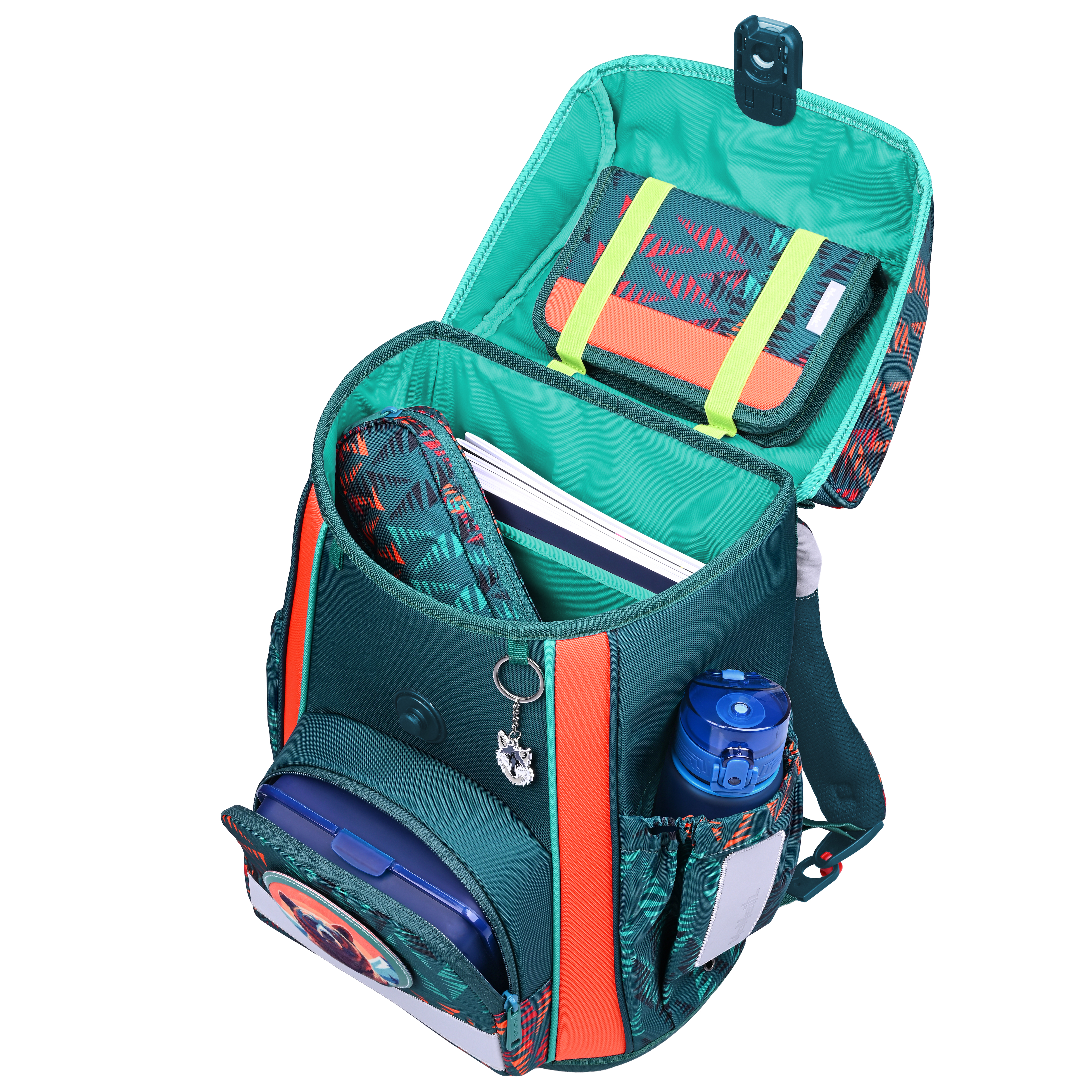 McNeill Schulranzen-Set Bravo Bear 9-teilig