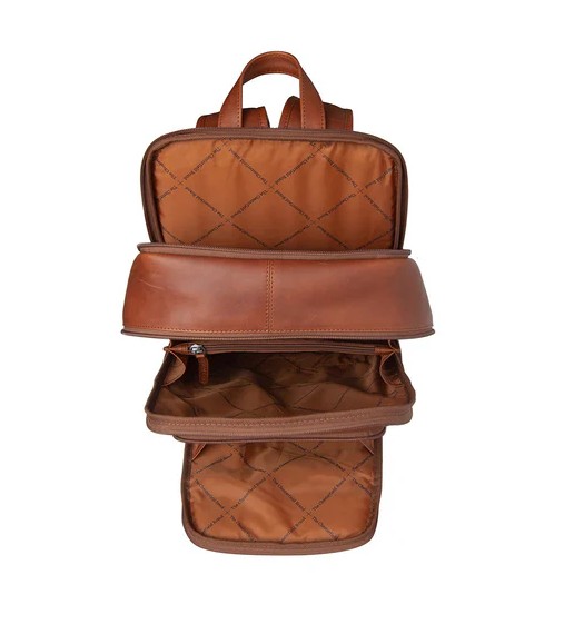 Chesterfield Laptoprucksack Detroit Cognac