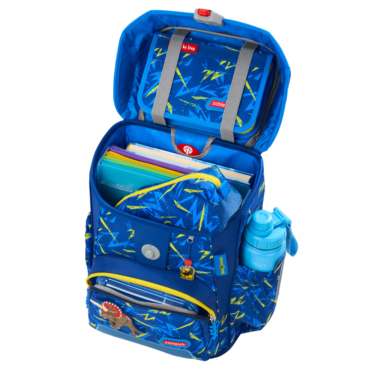 Step by Step Schulranzen-Set CLOUD schleich Triceratops