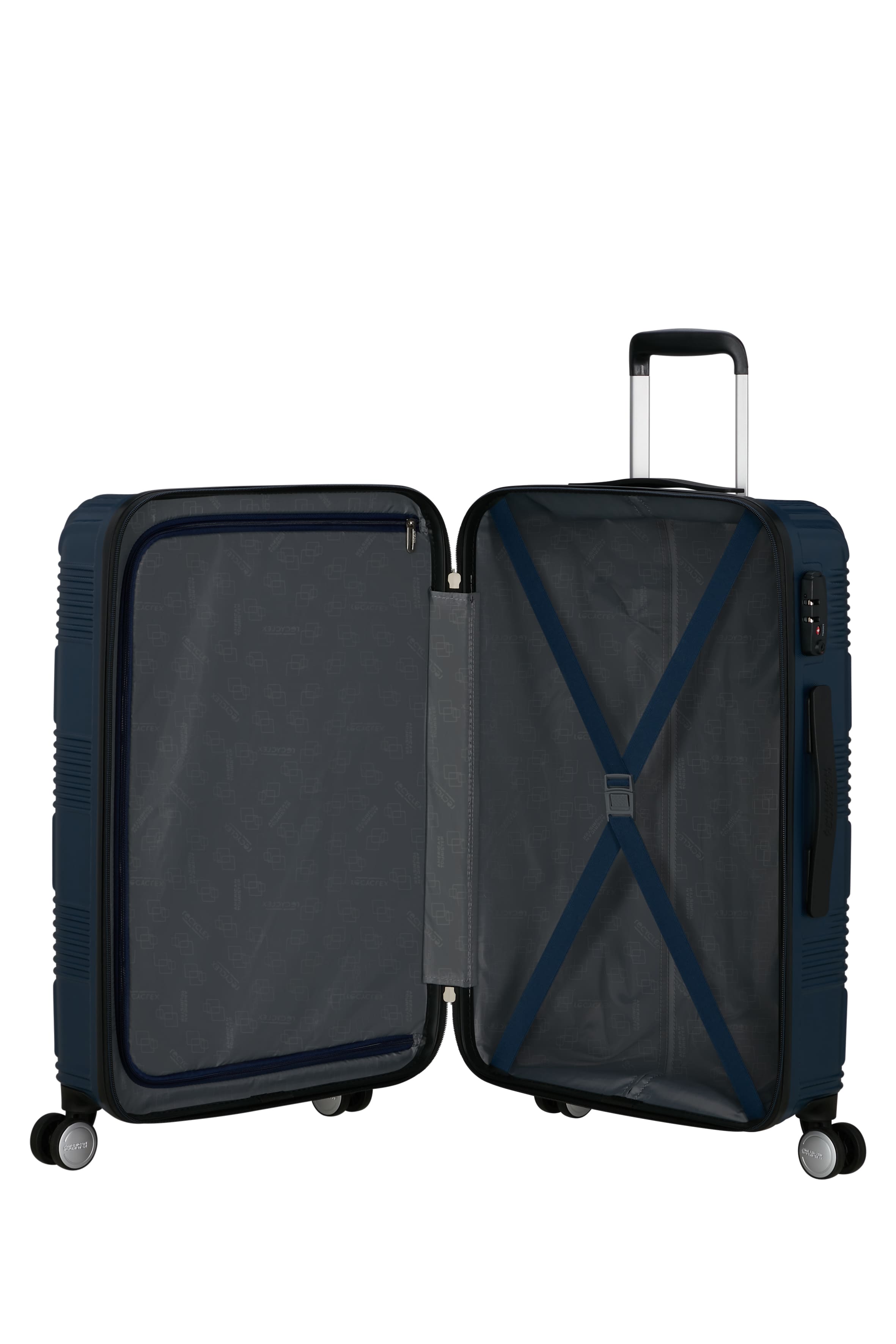 American Tourister Hartschalenkoffer Geoblast 66cm darkblue