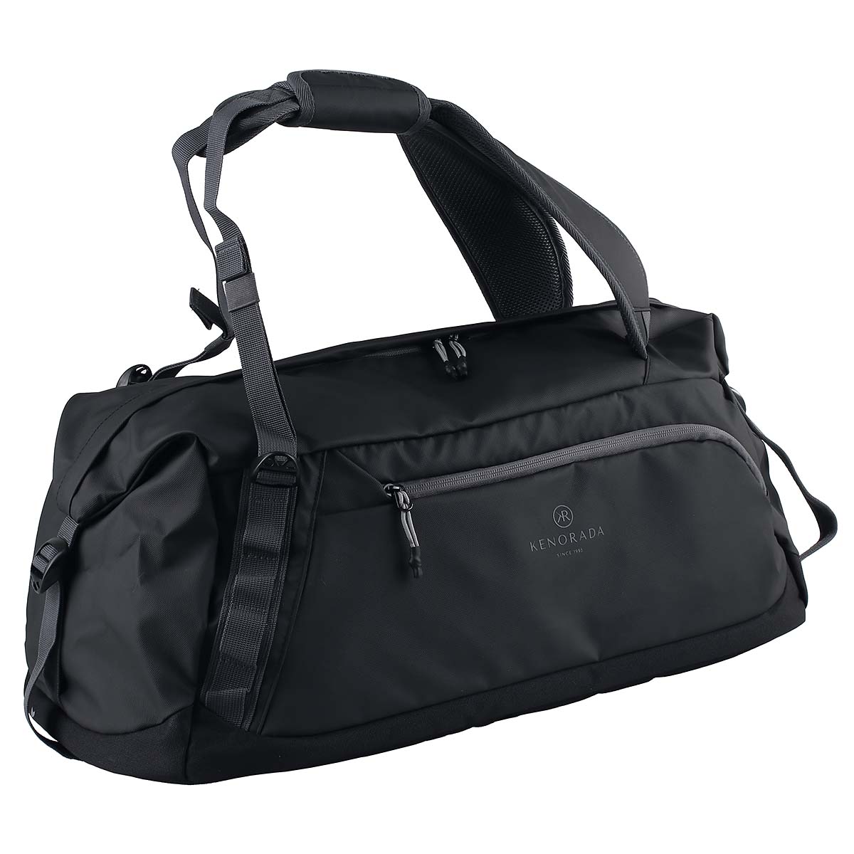 Kenorada Reisetasche mit Rucksackfunktion schwarz