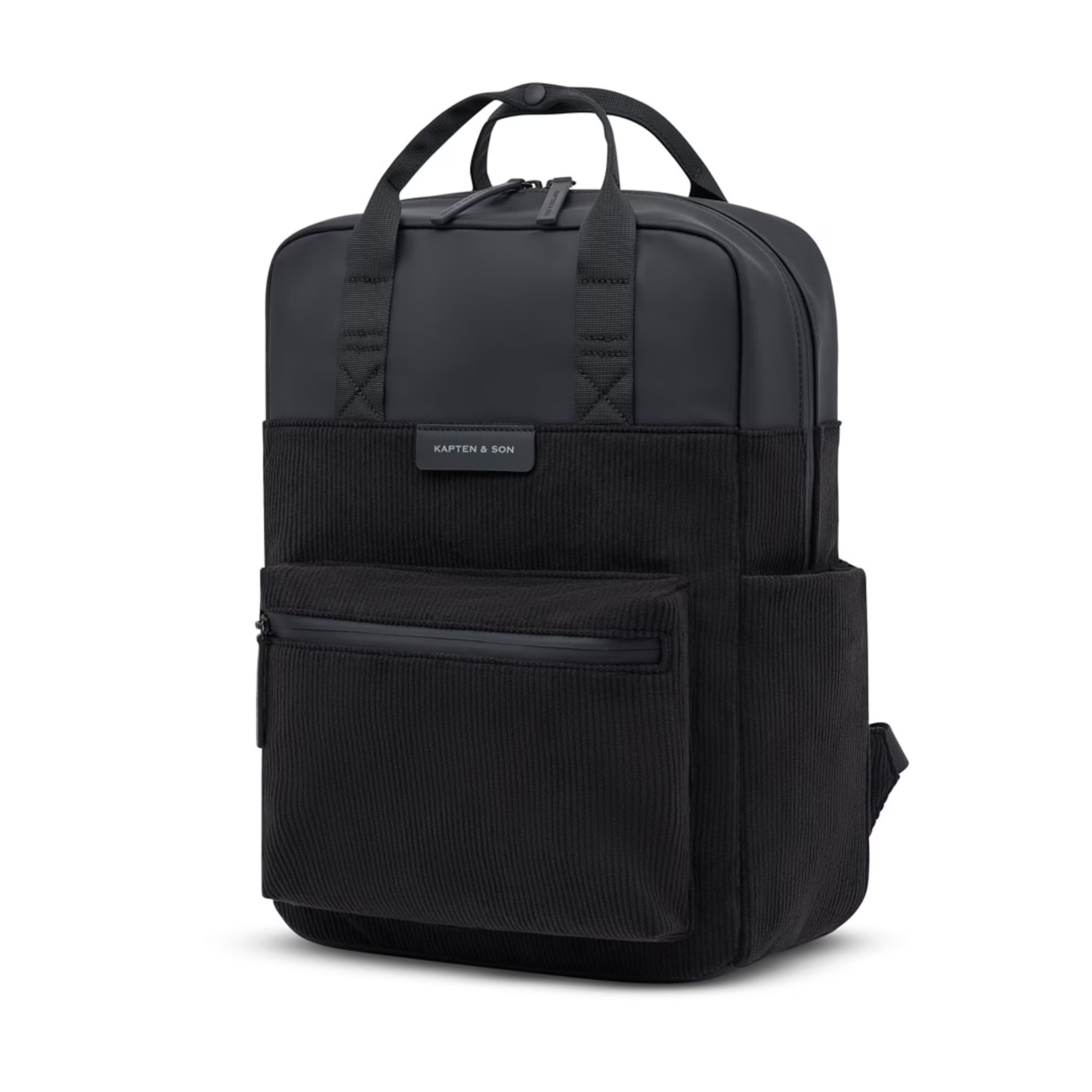 Kapten & Son Rucksack Bergen Pro Cord all black 