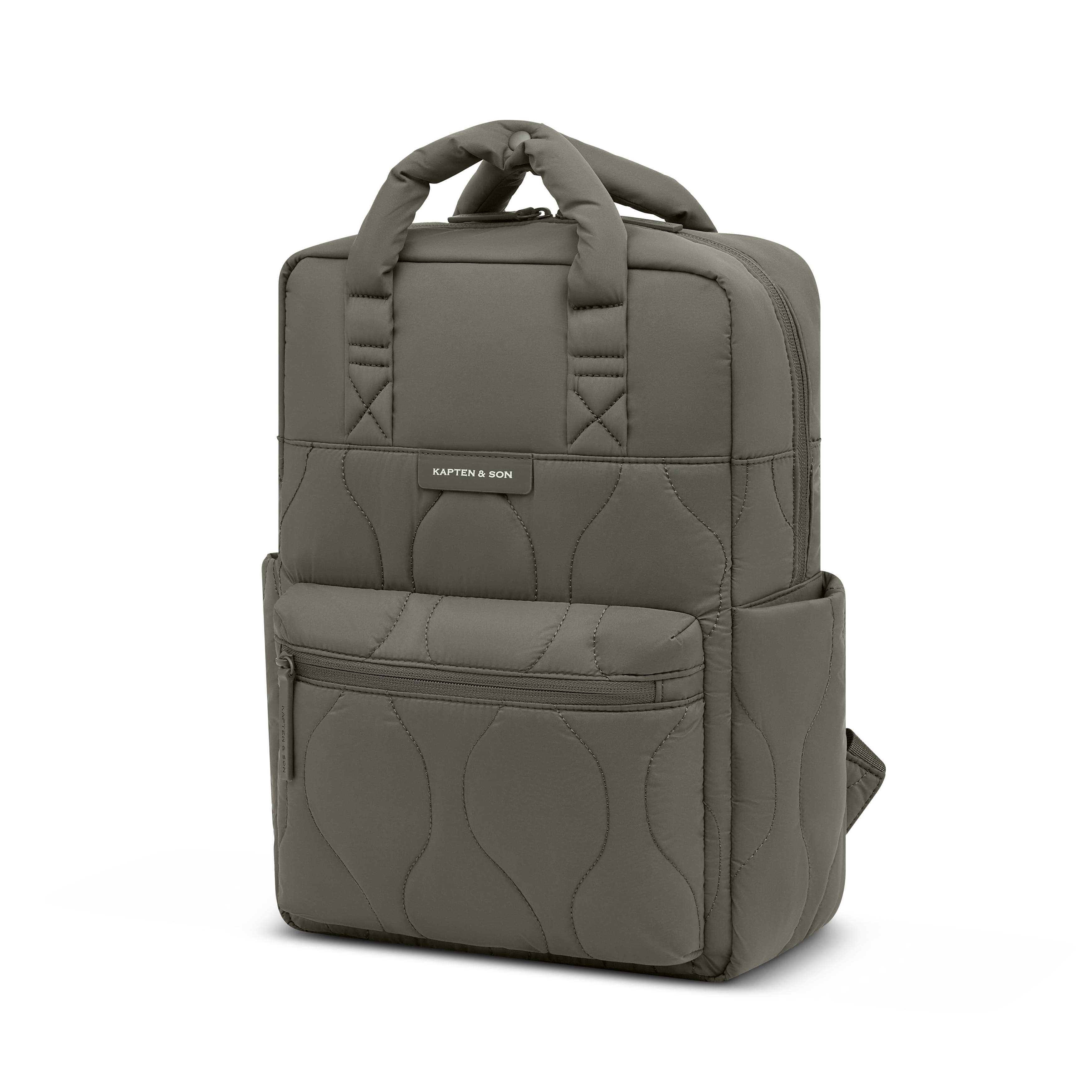 Kapten & Son Rucksack Bergen Cloud quilted khaki LIMITED