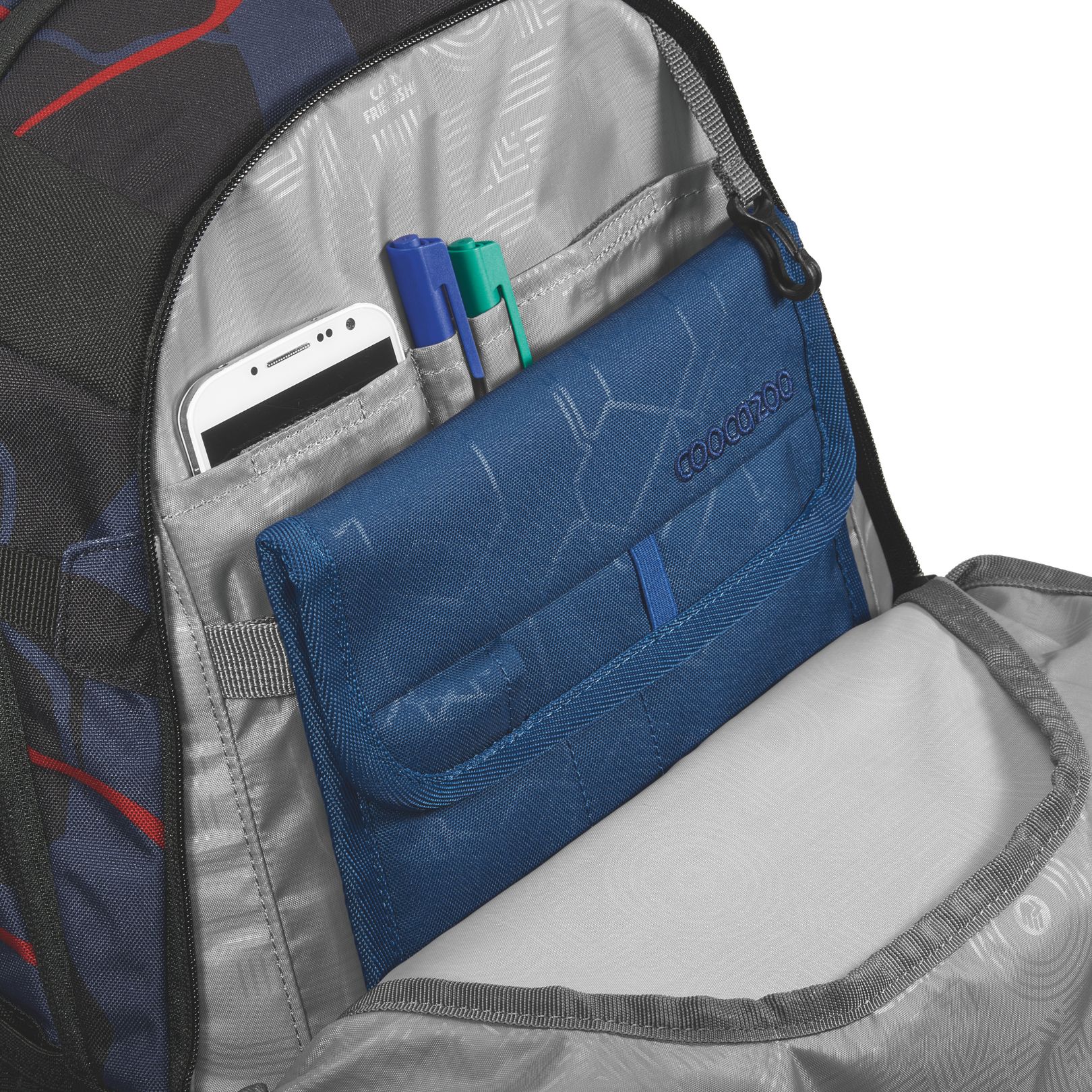 Coocazoo Schulrucksack MATE Lava Lines Set