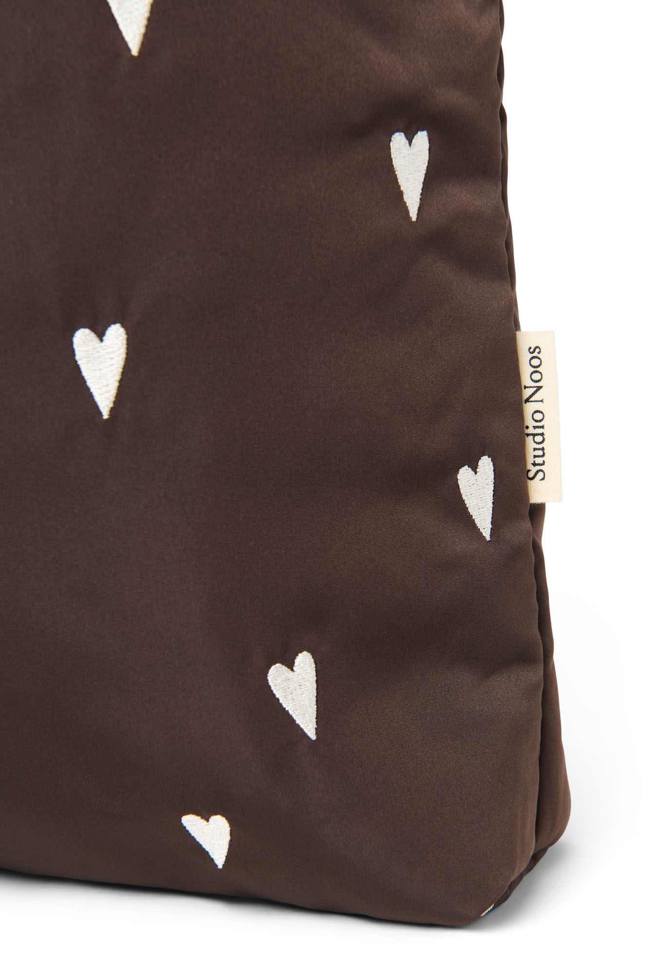 Studio Noos Puffy Mom Bag Brown Hearts Studio Noos Puffy Mom Bag Brown Hearts