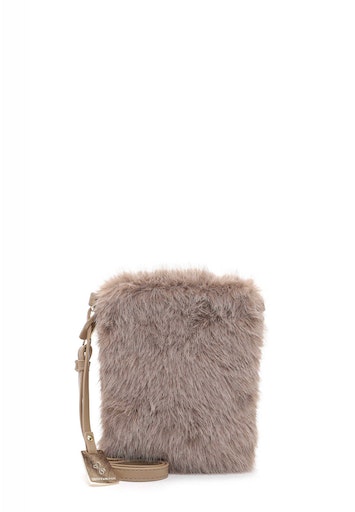 Emily & Noah Fake Fur Handytasche Naomi taupe