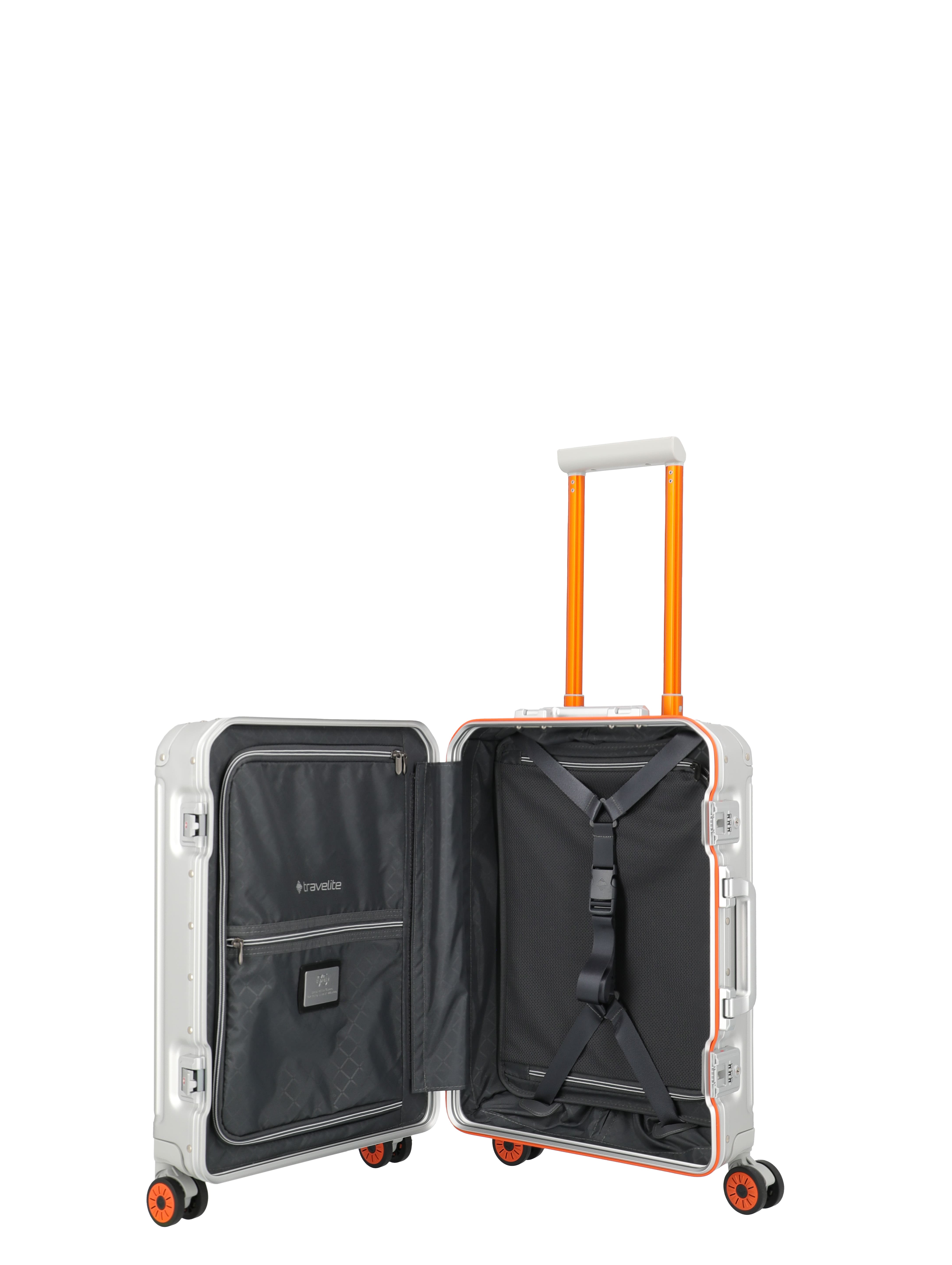 Travelite Trolley Next S 75 Jahre Edition silber-orange