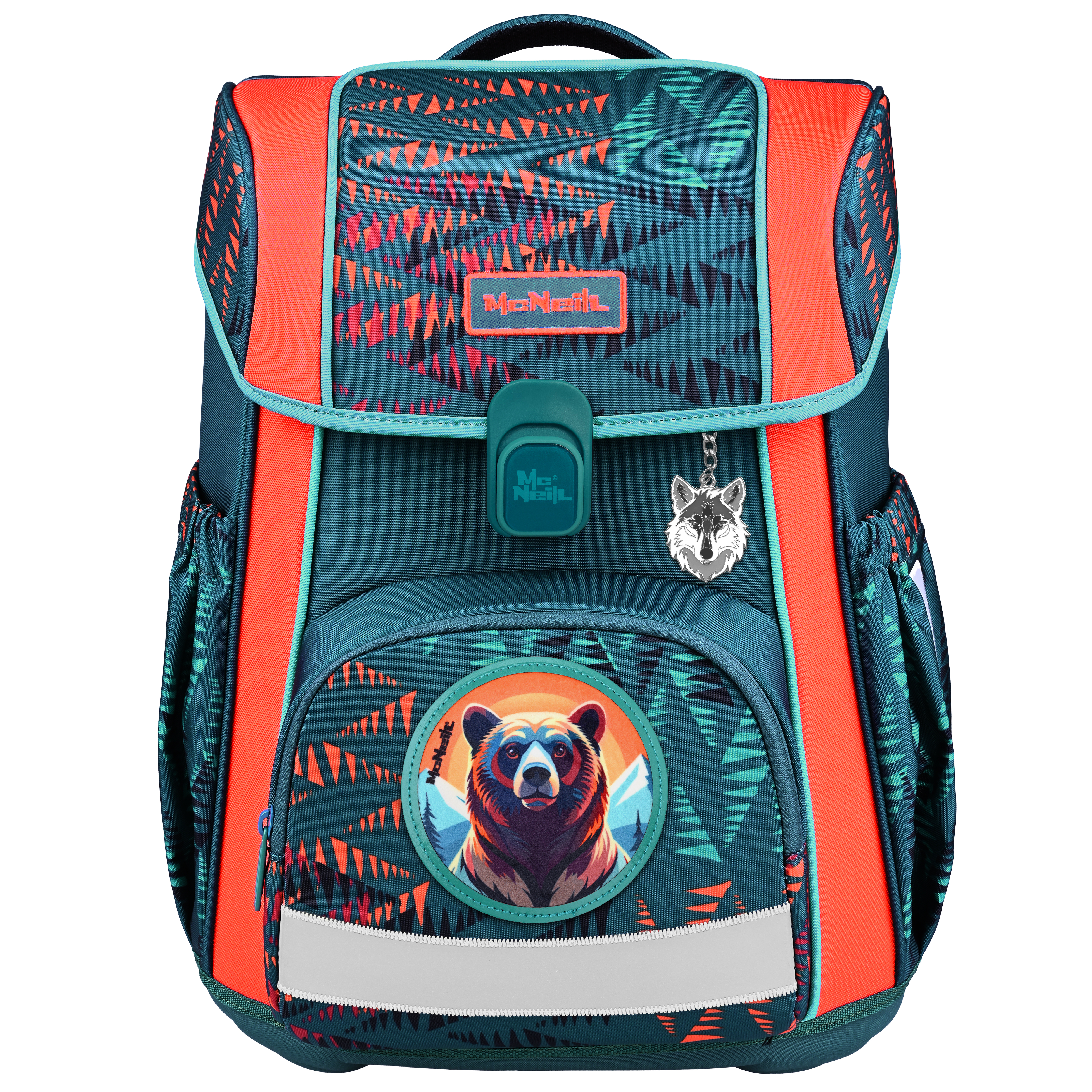 McNeill Schulranzen-Set Bravo Bear 9-teilig