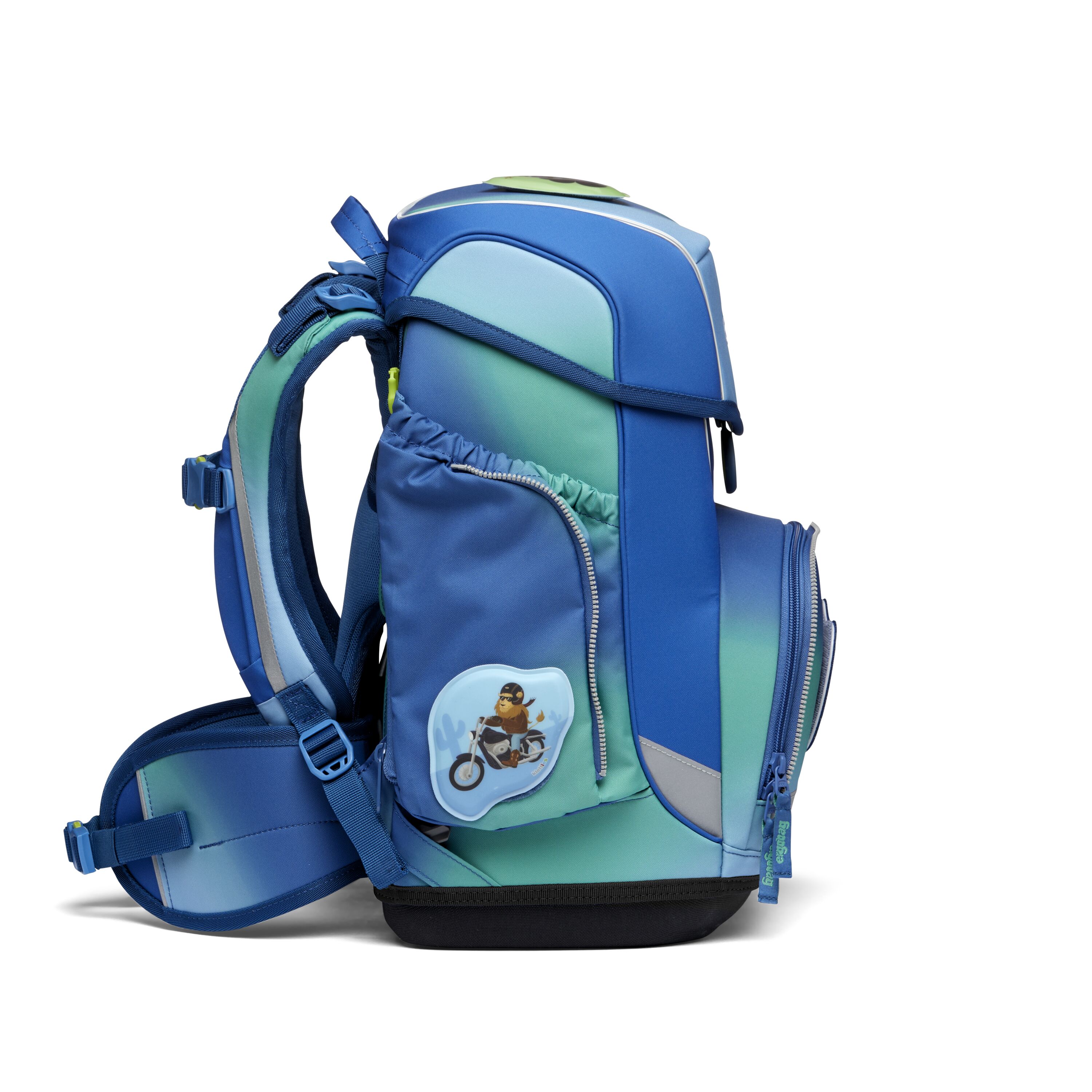 Ergobag Cubo Colour Splash Edition Schulranzen-Set DschungelfieBär