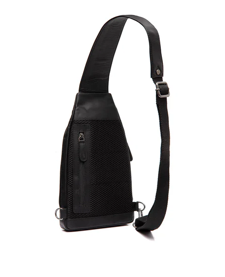 Chesterfield Leder Umhängetasche Bowey schwarz