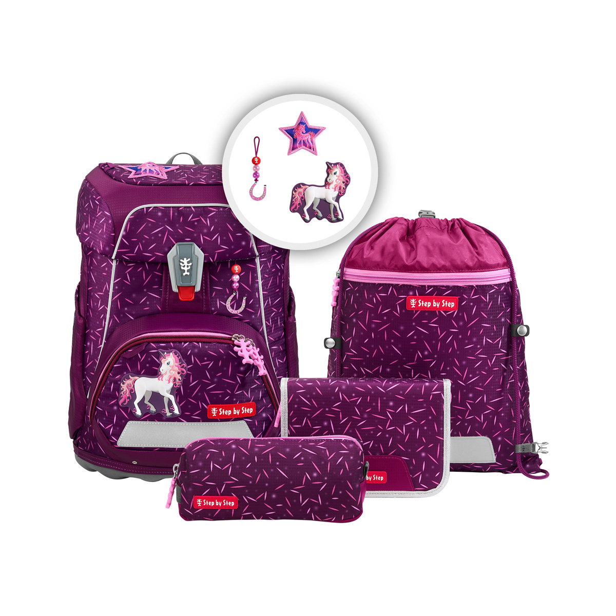 Step by Step Schulranzen-Set Fit Pretty Unicorn Nuala 2027