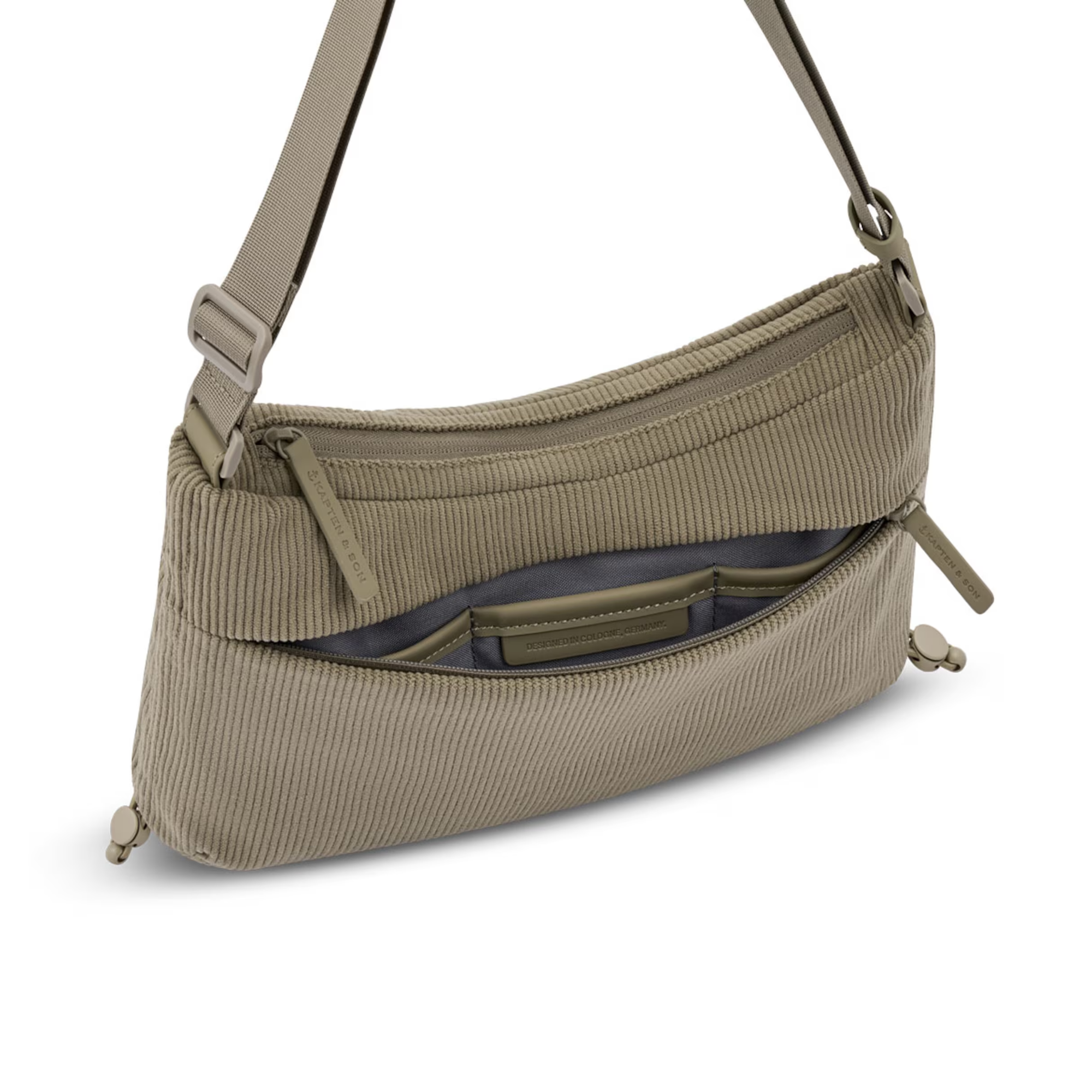 Kapten & Son Umhängetasche Skara Small Cord dusty khaki