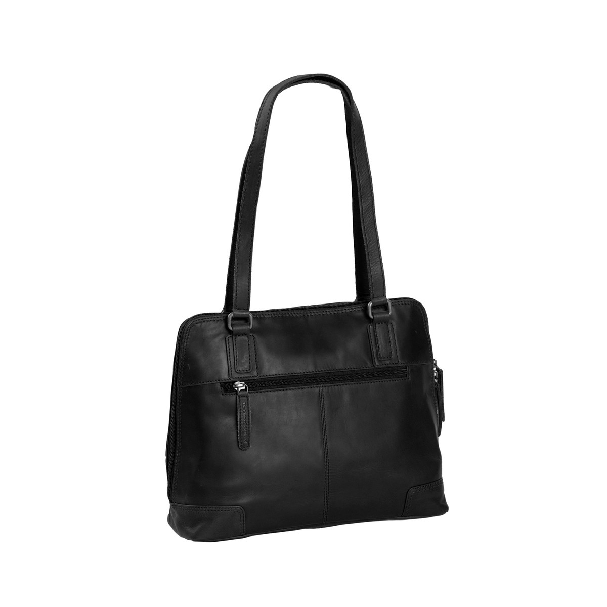 Chesterfield Leder Umhängetasche Manon schwarz