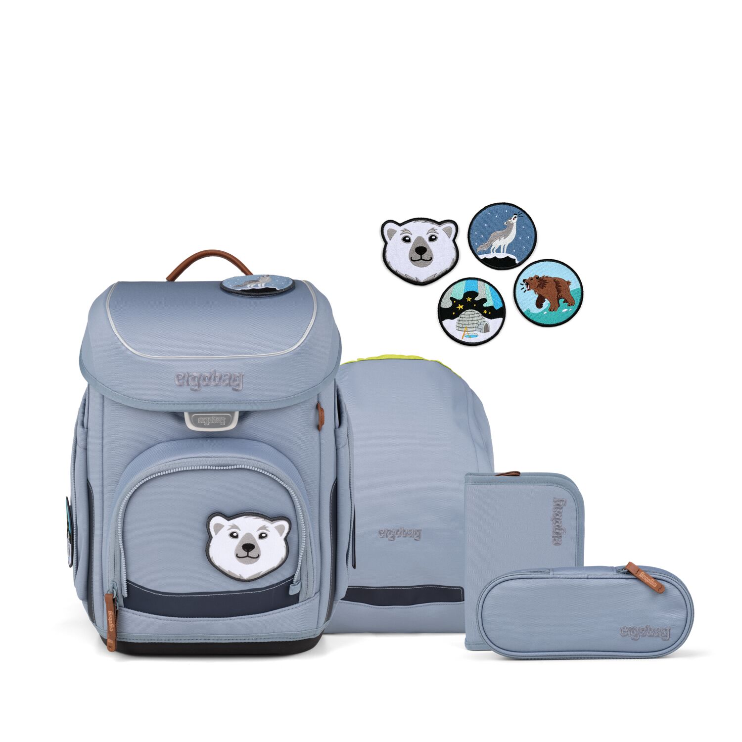 Ergobag Schulranzen-Set Cubo FährtenlesBär 2027