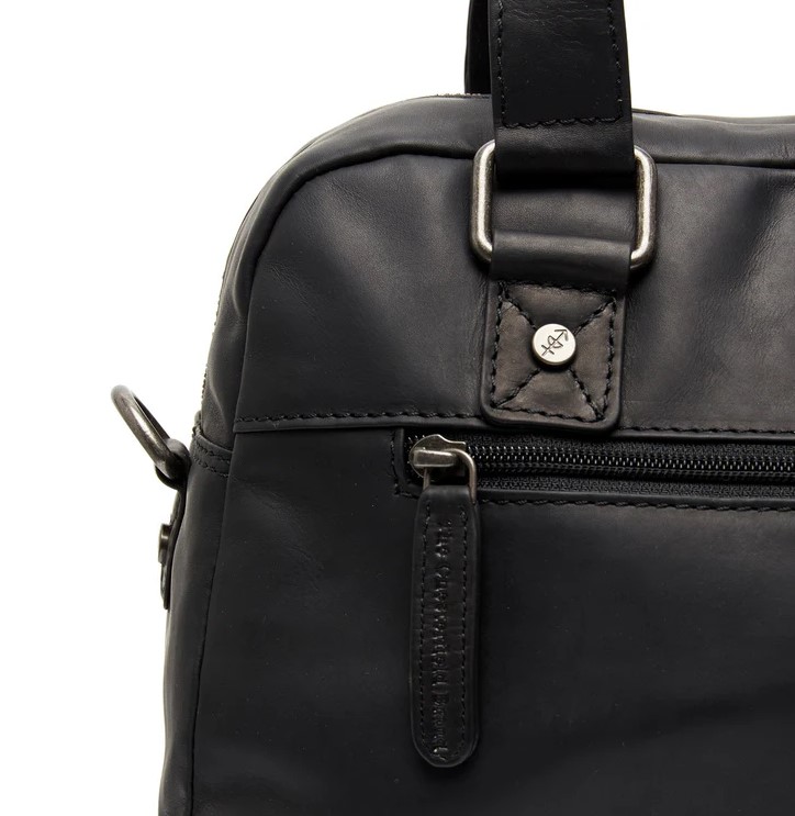 Chesterfield Leder Umhängetasche Dover schwarz