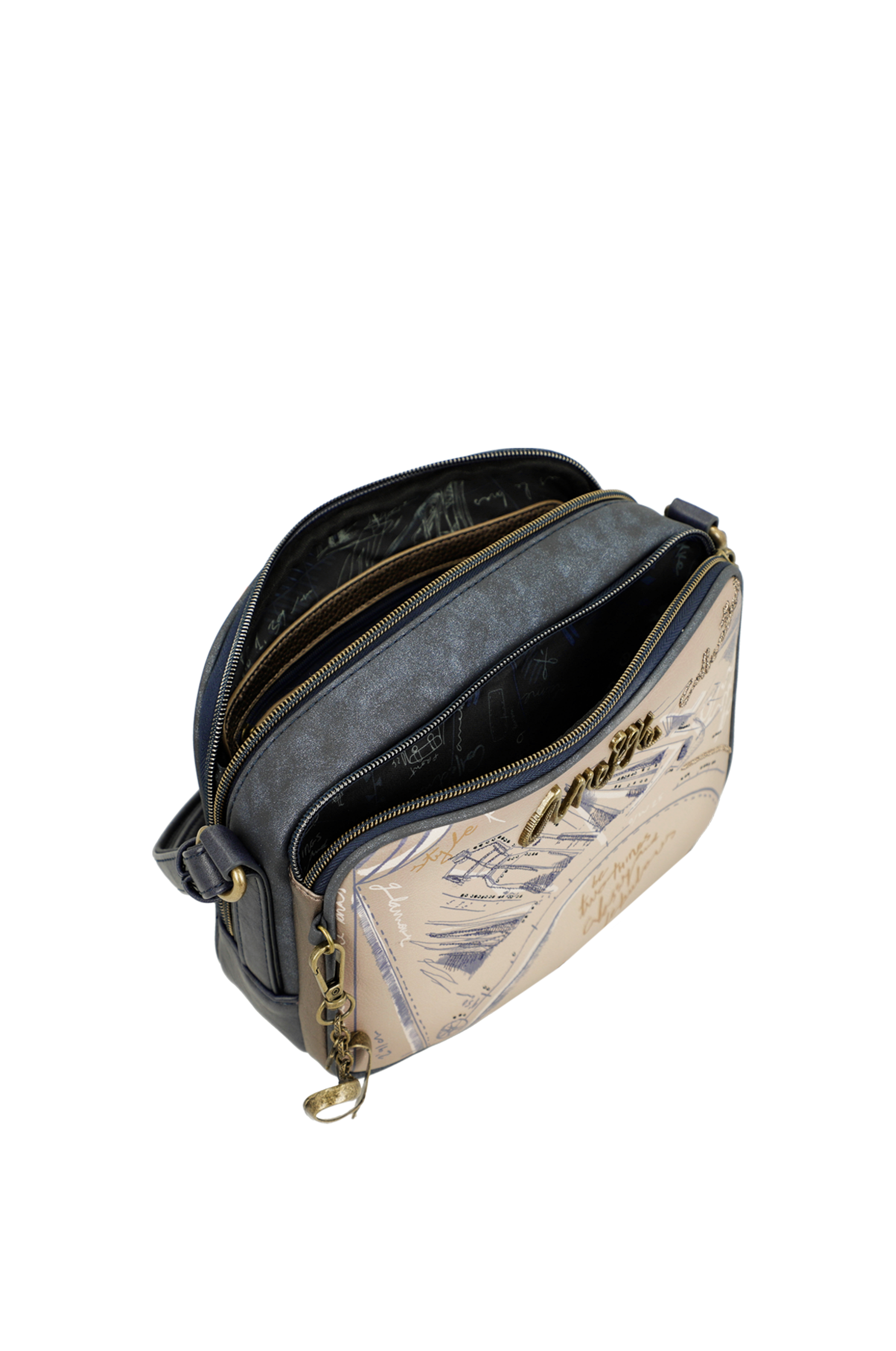 Anekke Umhängetasche mit 2 Fächern Studio