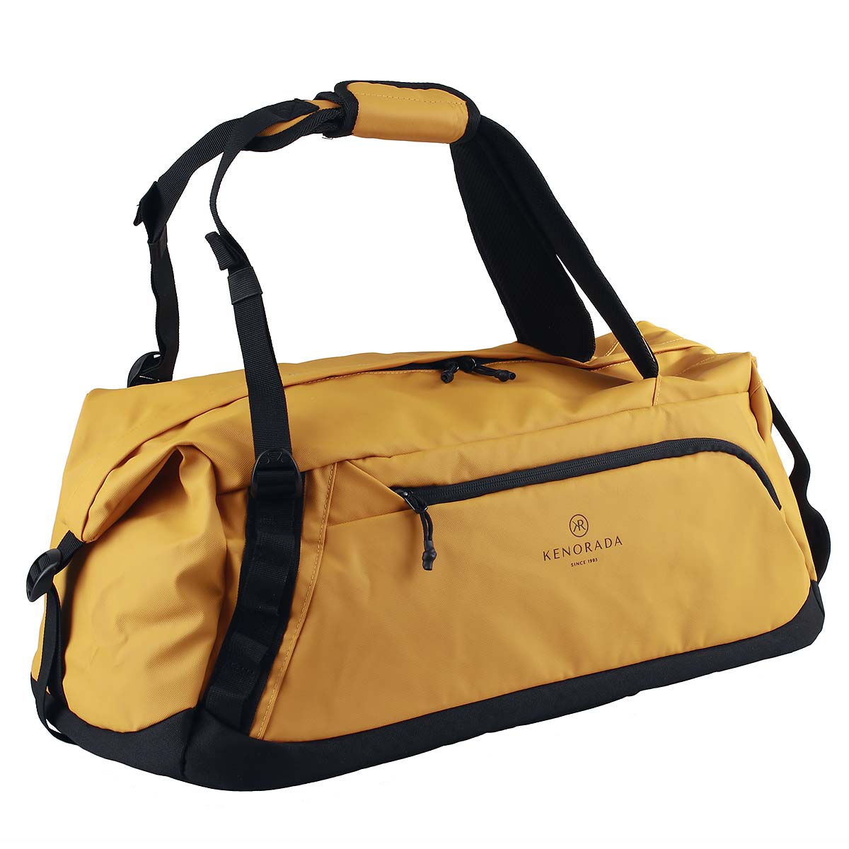 Kenorada Reisetasche mit Rucksackfunktion gelb 