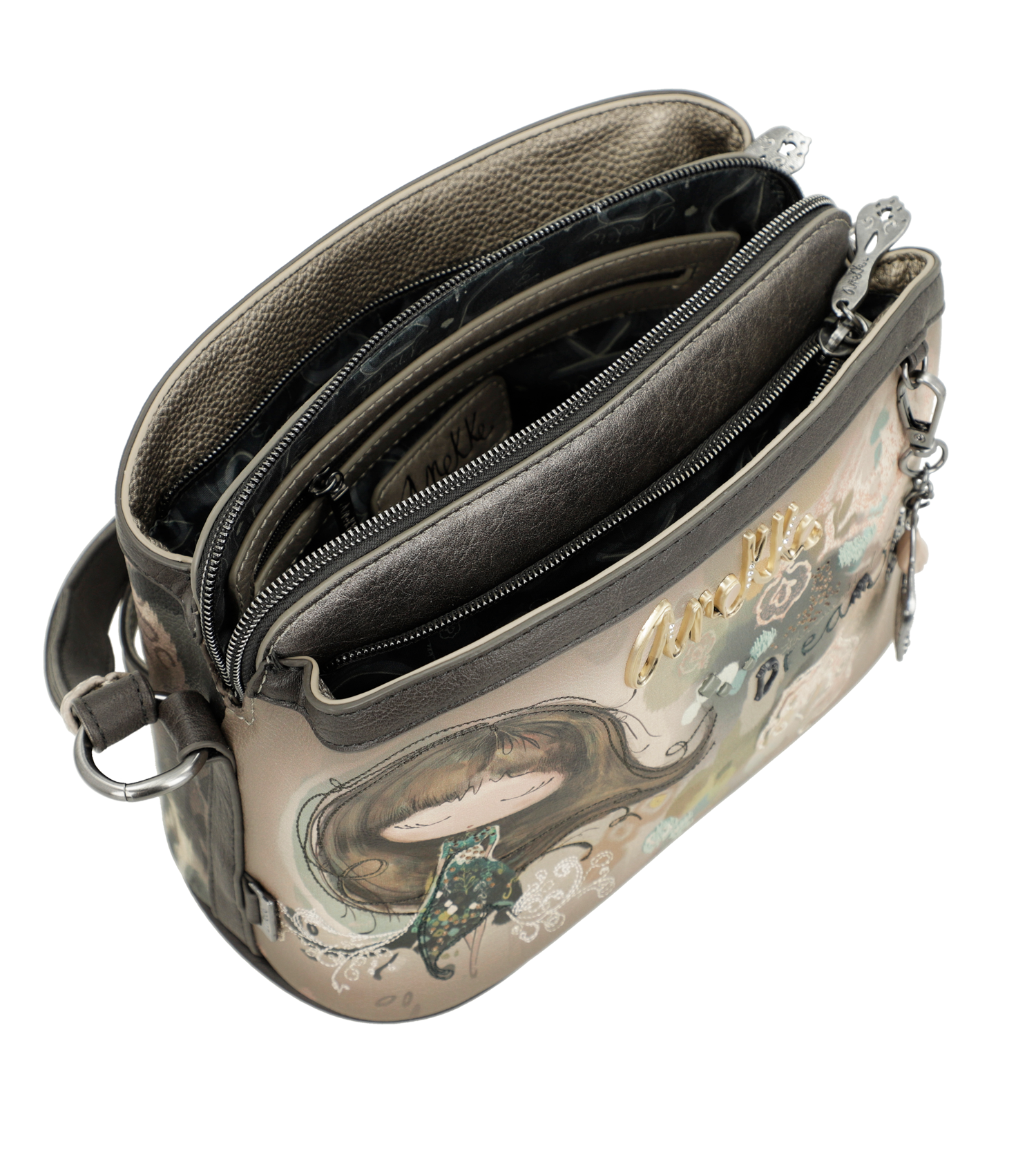 Anekke Umhängetasche Real 3-Fächer