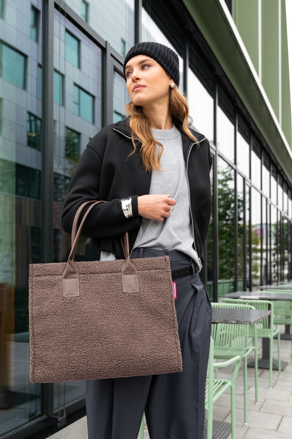 Reisenthel Daily Shopper Smiley Teddy chocolate 