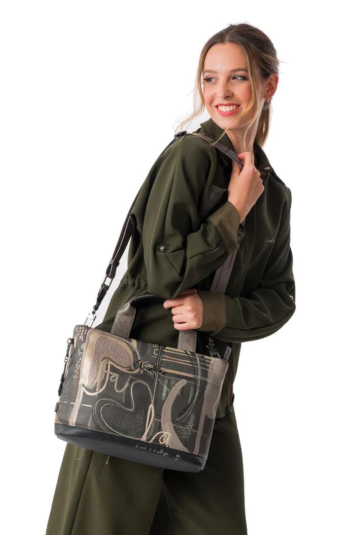 Anekke Tasche mit kurzem Griff und Umhängeriemen Melody