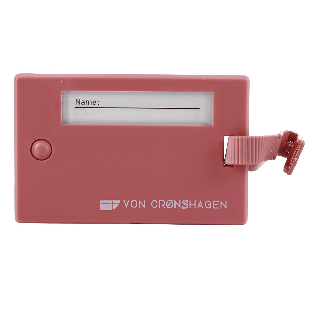 von Cronshagen Kofferanhänger mit Sichtfenster rose