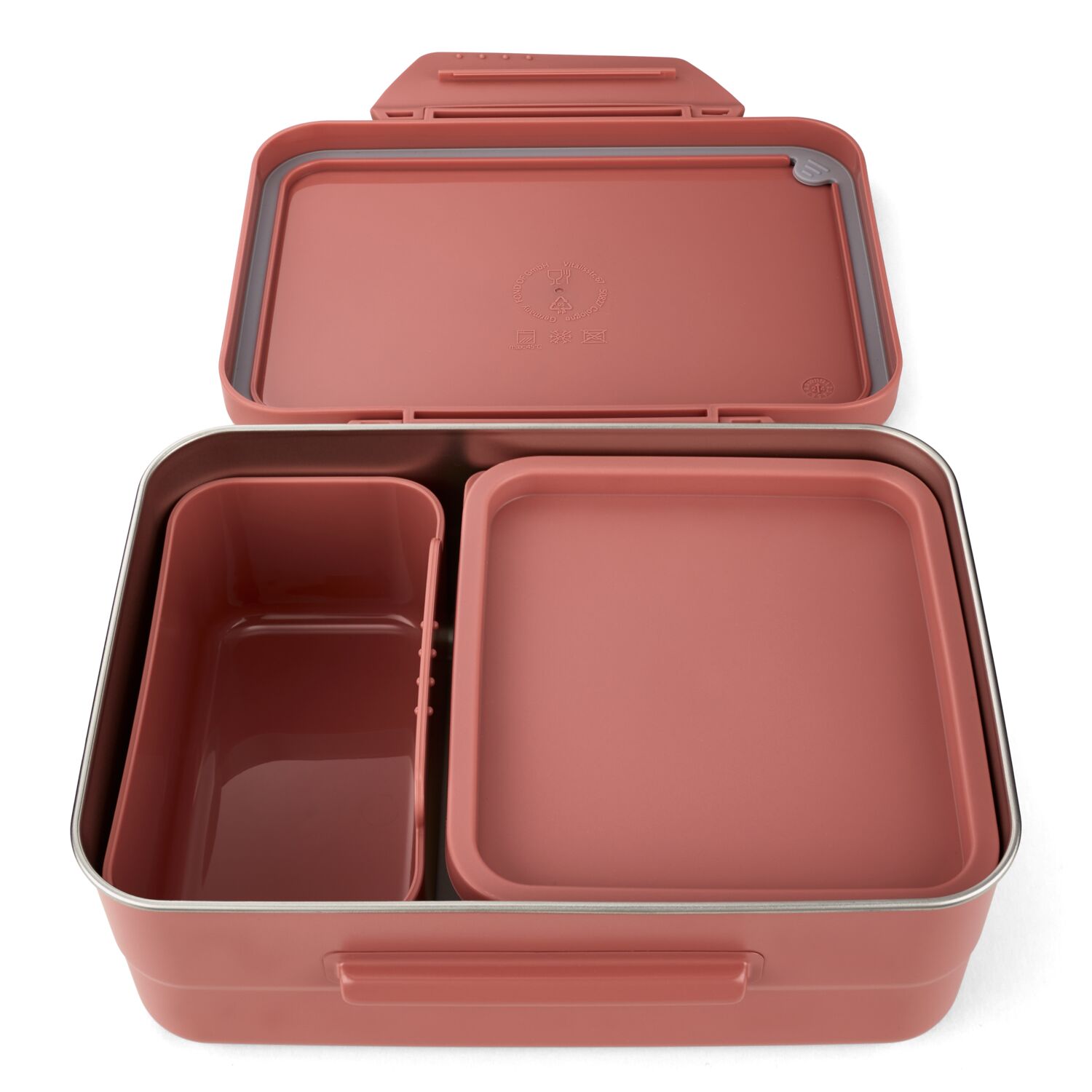 satch Edelstahl Brotdose nordic coral