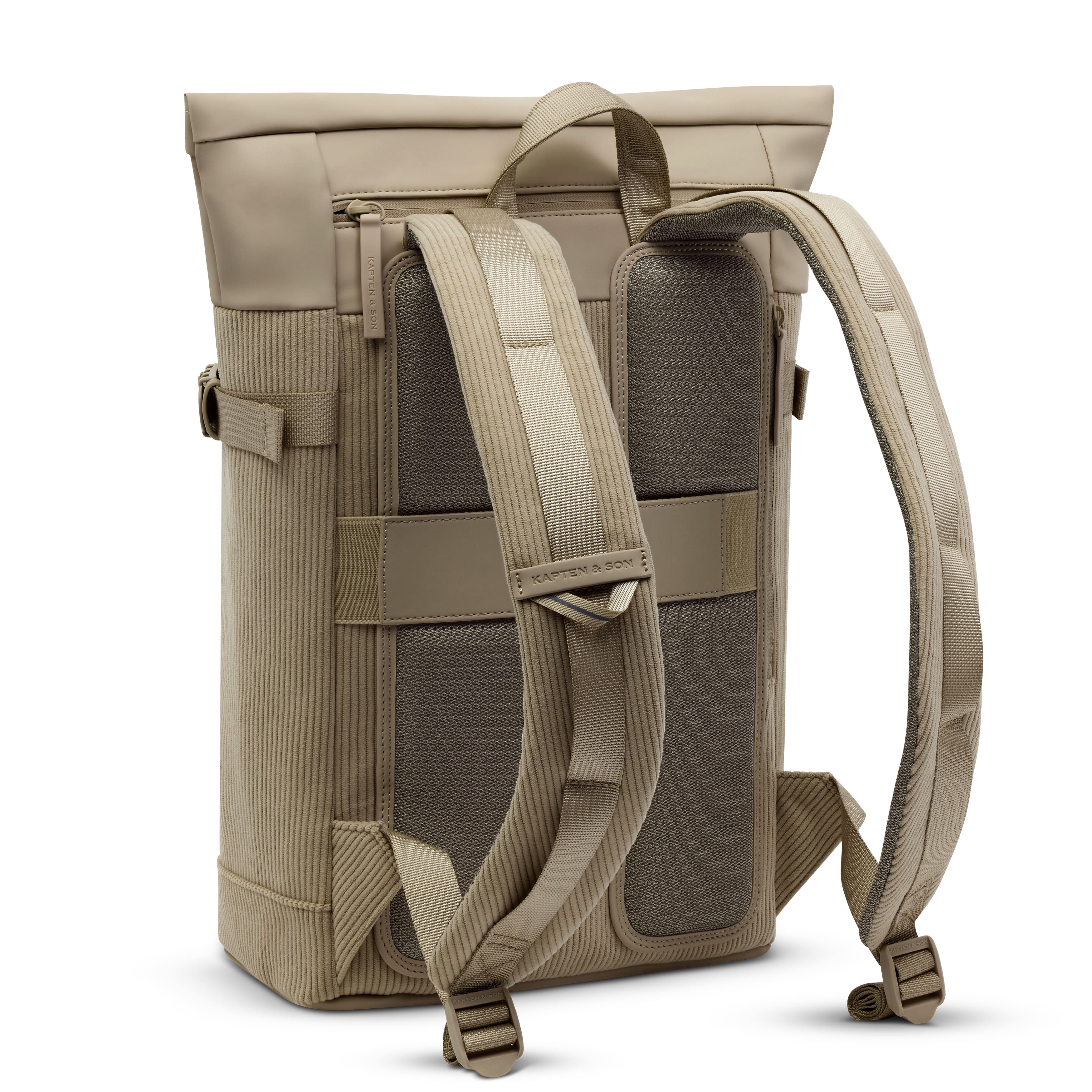 Kapten & Son Rucksack Helsinki Cord dusty khaki