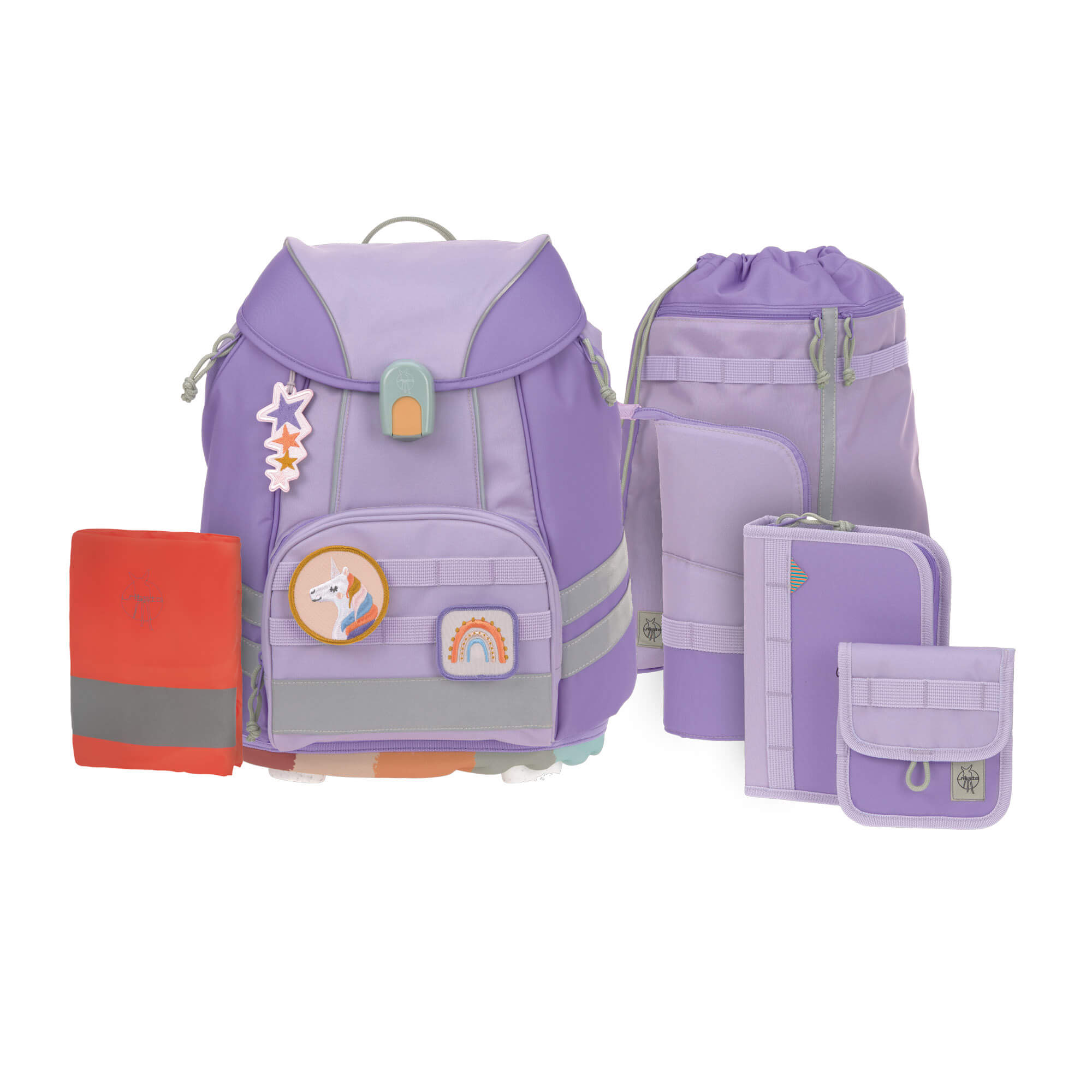 Lässig Schulranzen Set 7-teilig Flexy-Unique violet