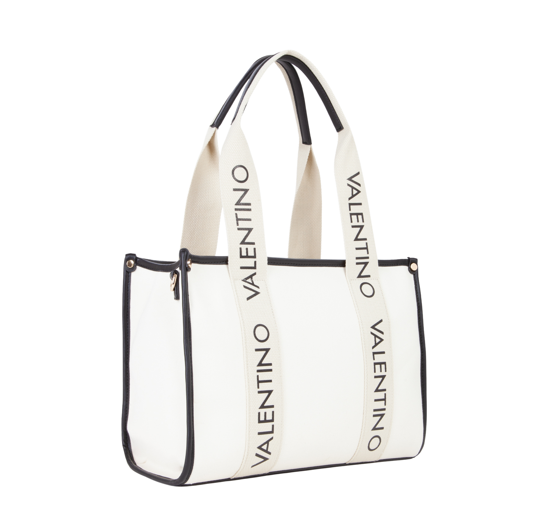 Valentino Shopping Bag CANDLE weiß/schwarz