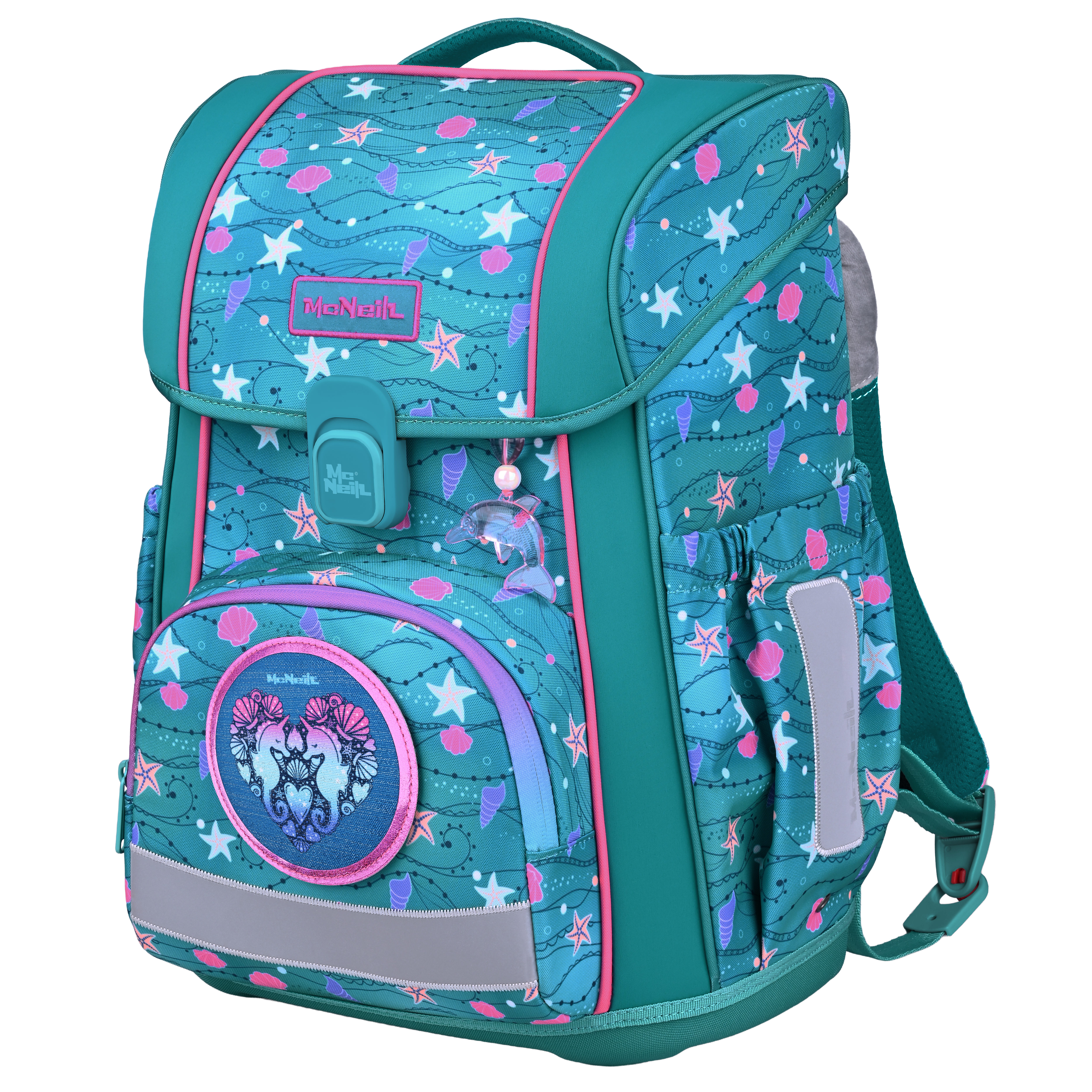 McNeill Schulranzen-Set Bravo Seafish 9-teilig