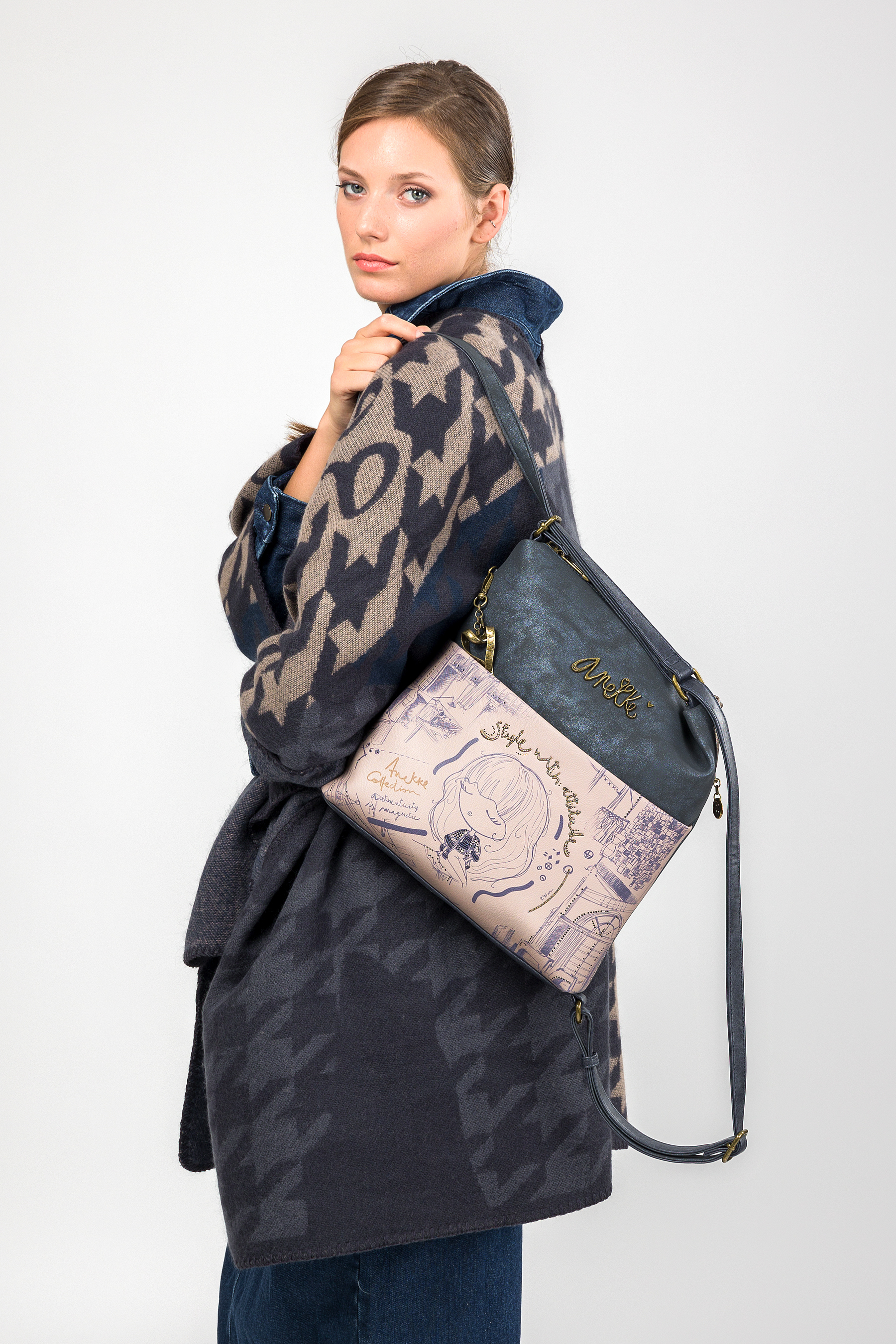 Anekke 2-in-1 Handtasche und Rucksack Studio Anekke 2-in-1 Handtasche und Rucksack Studio
