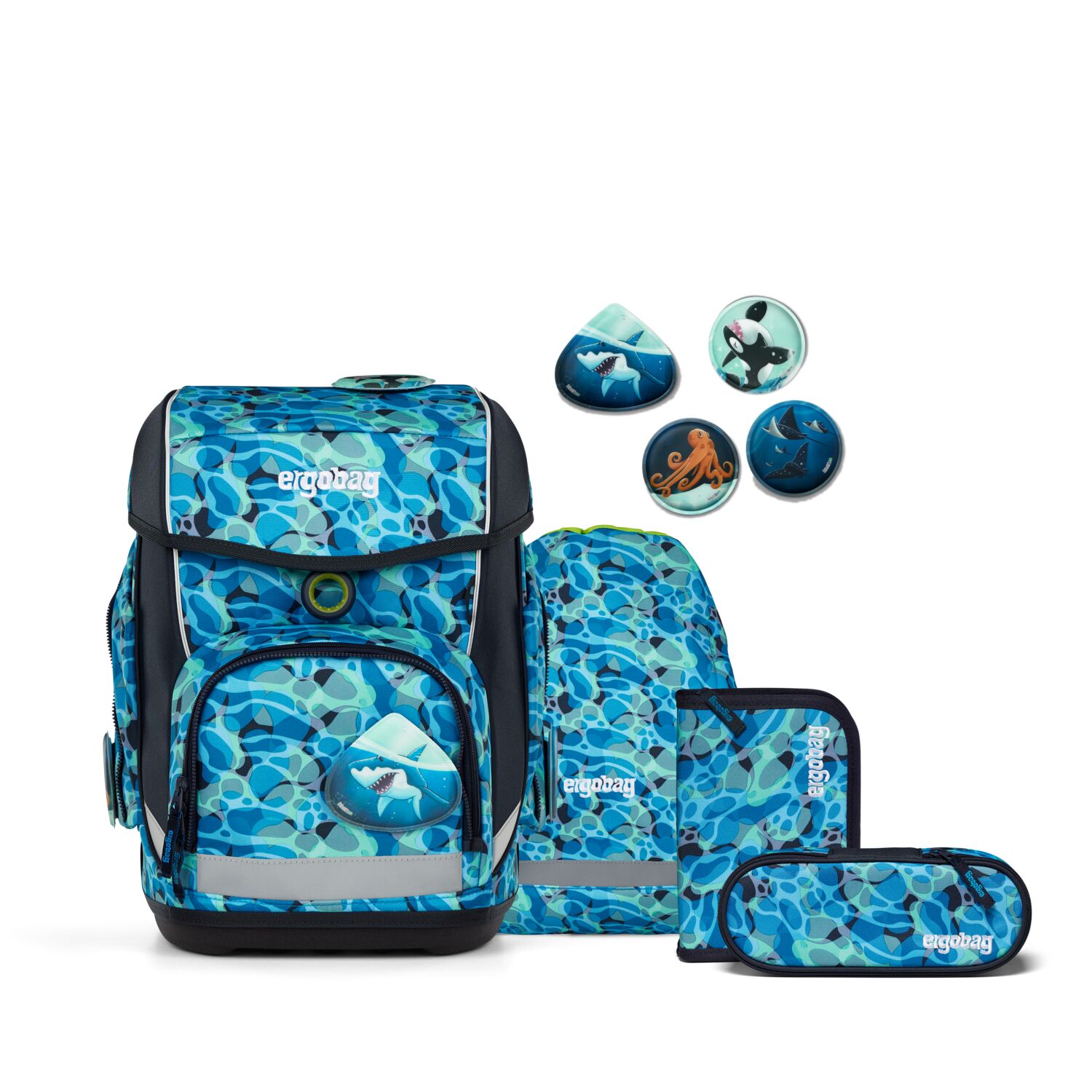 Ergobag Cubo Schulranzen-Set Abtauchbär 2025